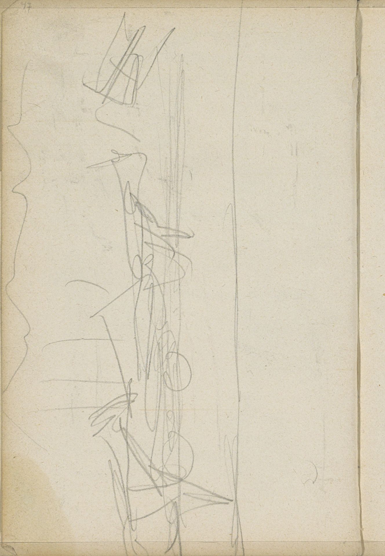 Studie, mogelijk van een boot by George Hendrik Breitner