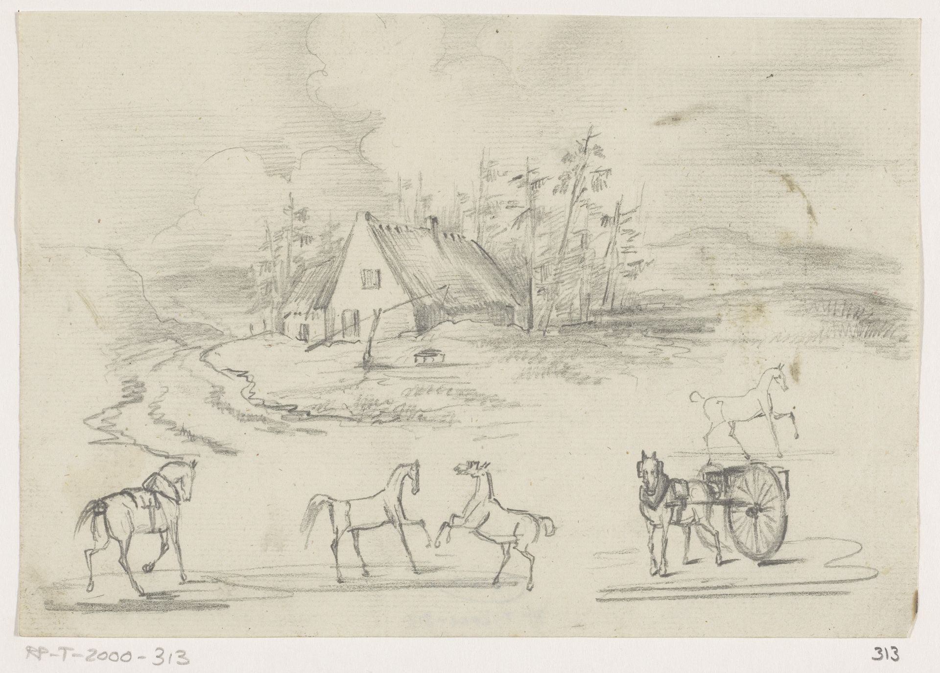 Boerderij en paarden by Johannes Tavenraat