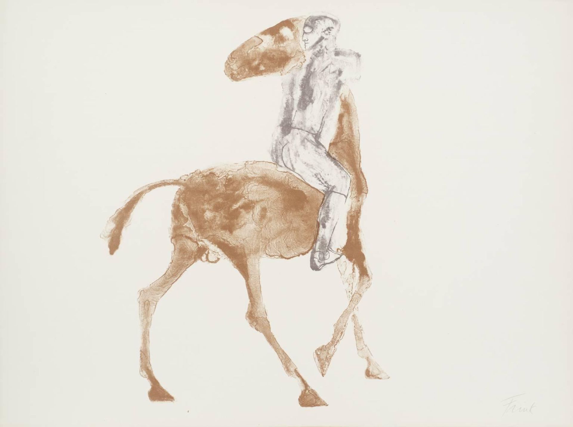 Horse and Rider V by  Dame Elisabeth Frink