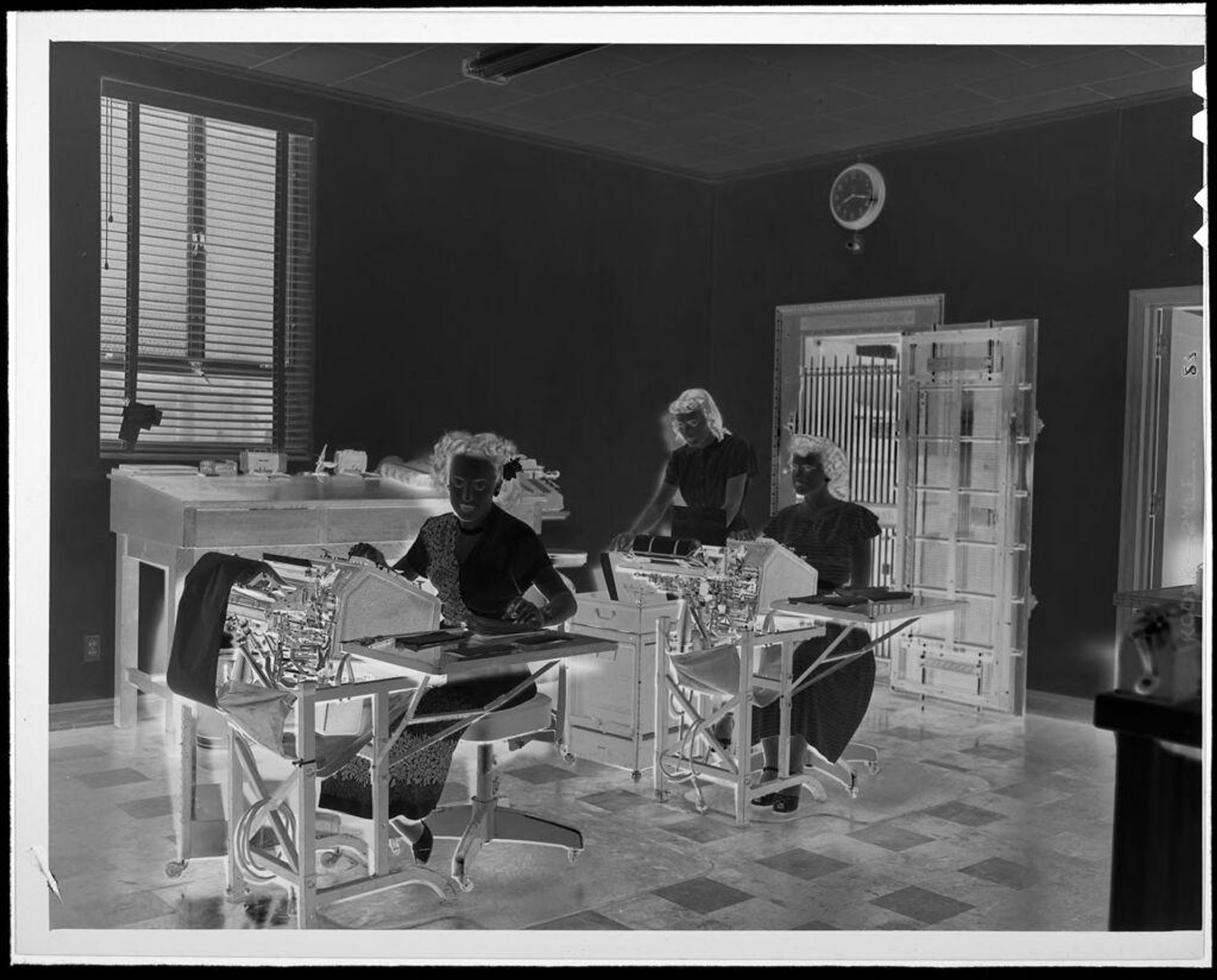 Untitled (women at typewriters) by Lucian and Mary Brown