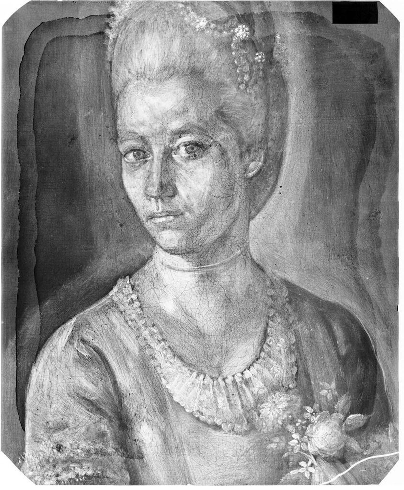 X-radiograph(s) of "Mrs. Benjamin Carpenter" by Artist of original: John Durand