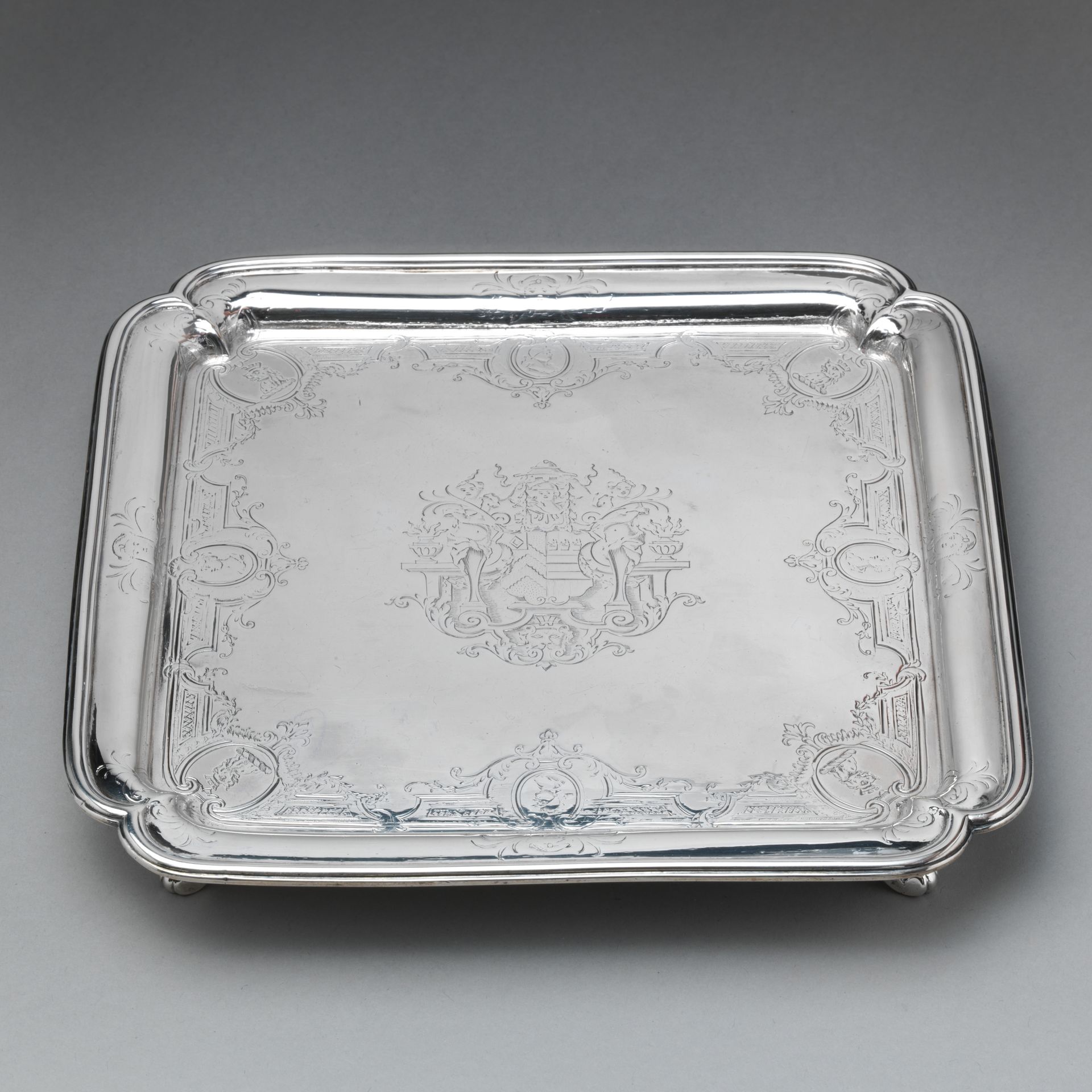Salver (one of a pair) by Paul de Lamerie