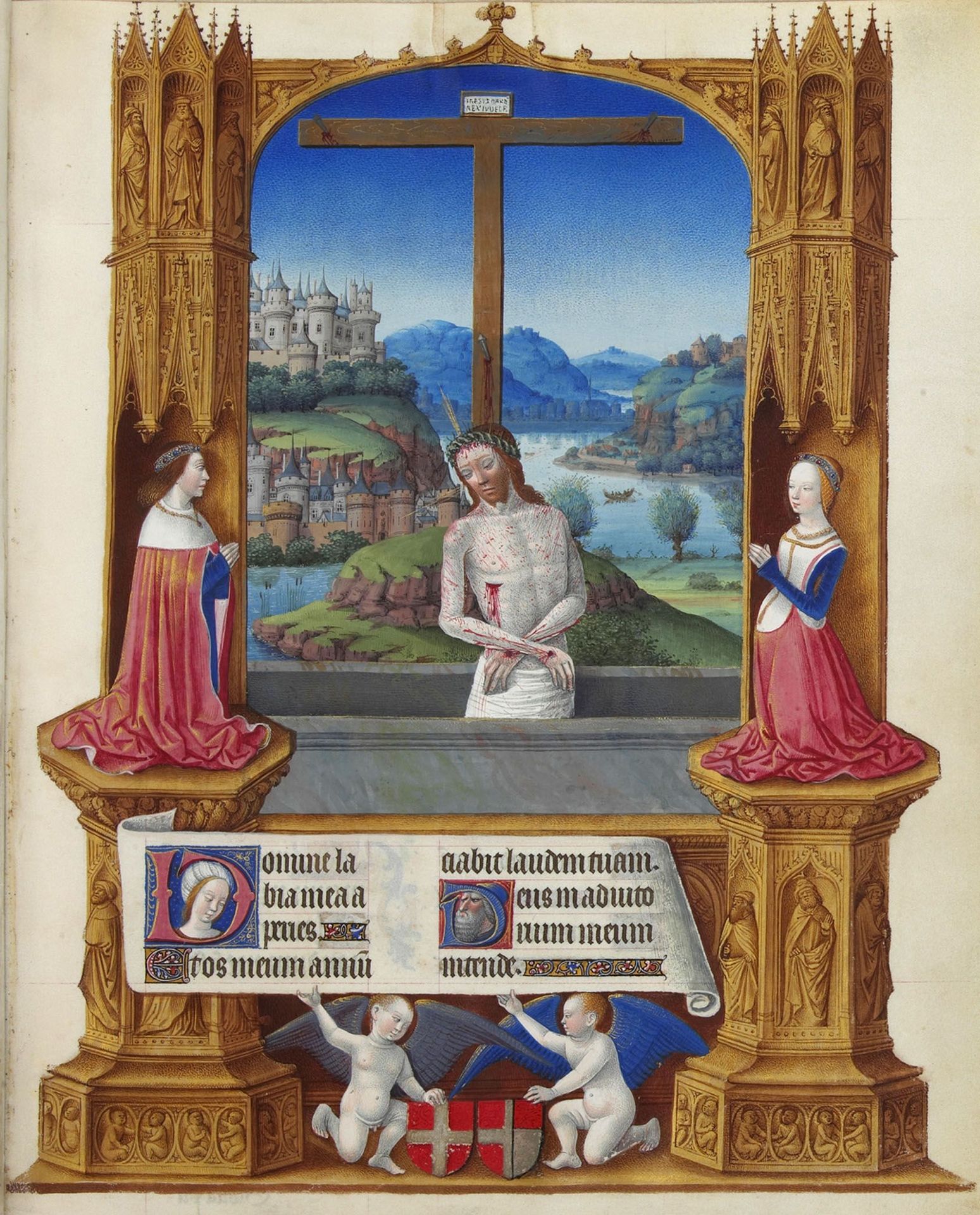 The Man of Sorrows by Limbourg brothers