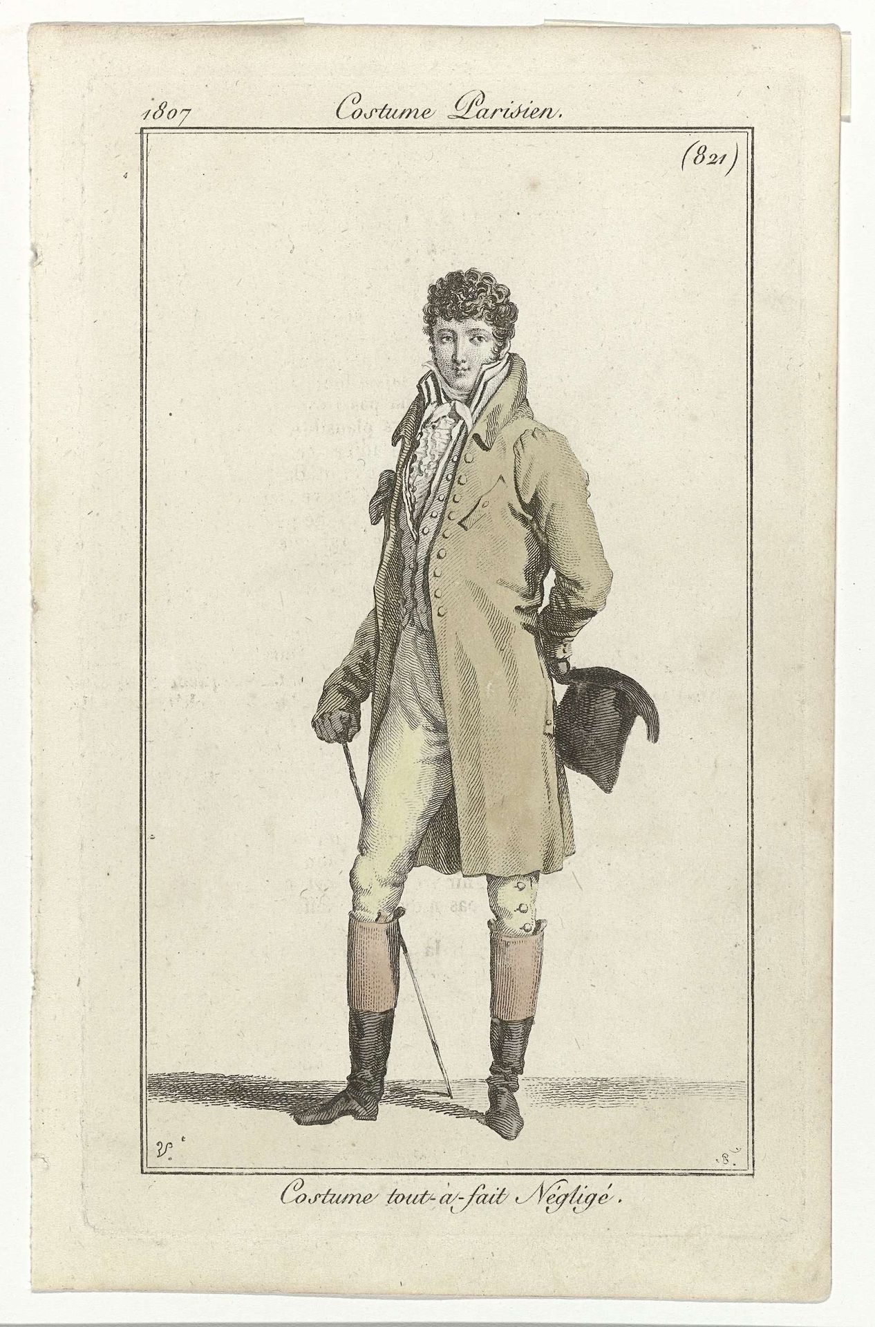Journal des Dames et des Modes: Men’s Fashion by Pierre Charles Baquoy