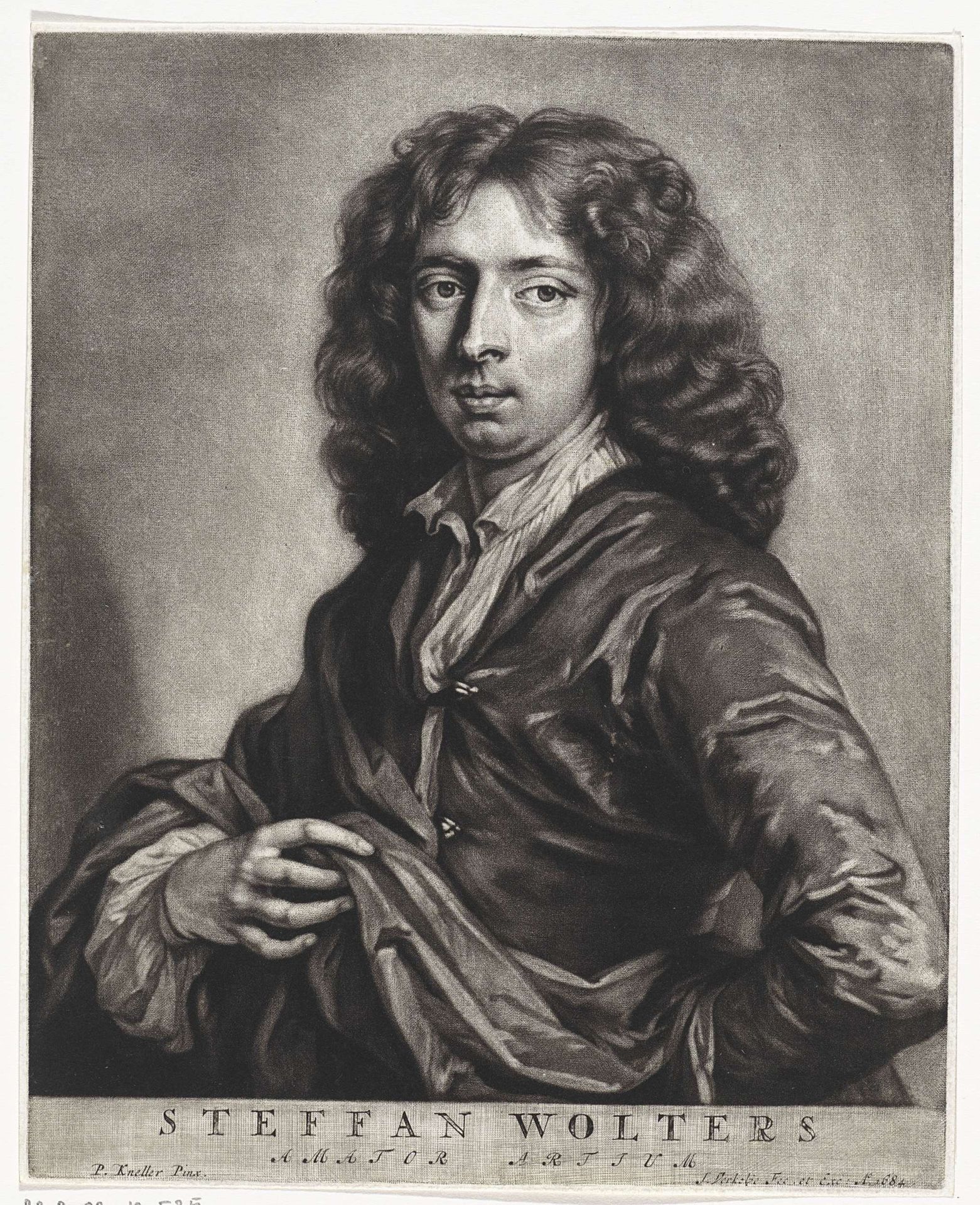 Portret van Steffan Wolters by Jan Verkolje, I
