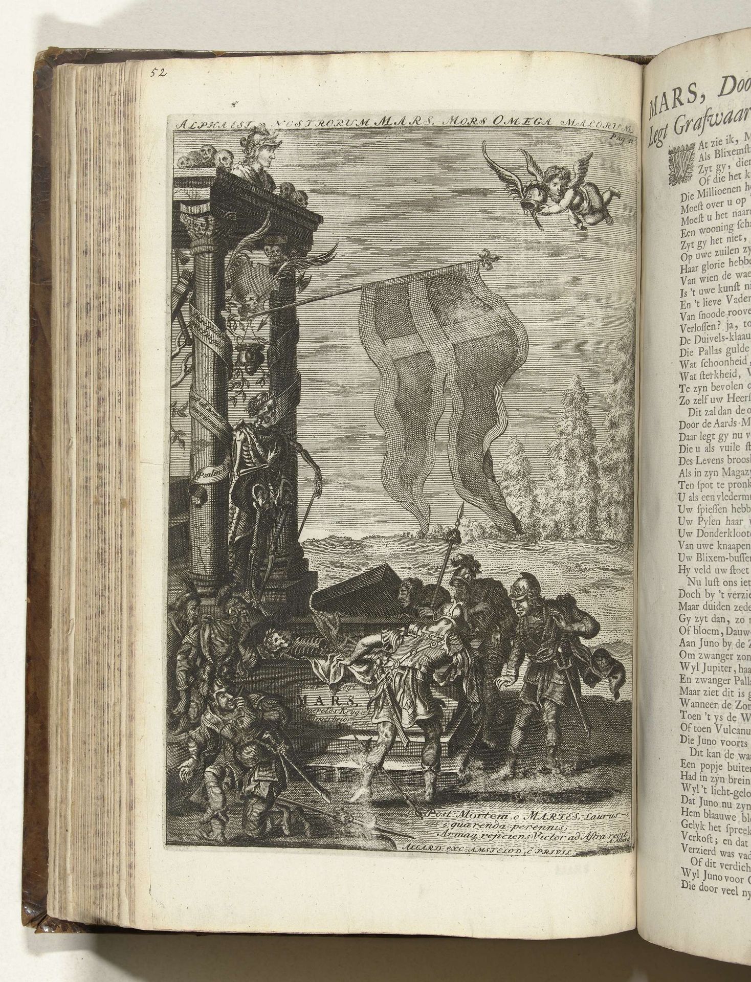 Het geopende graf van Mars, ca. 1707-1708 by Carel Allard