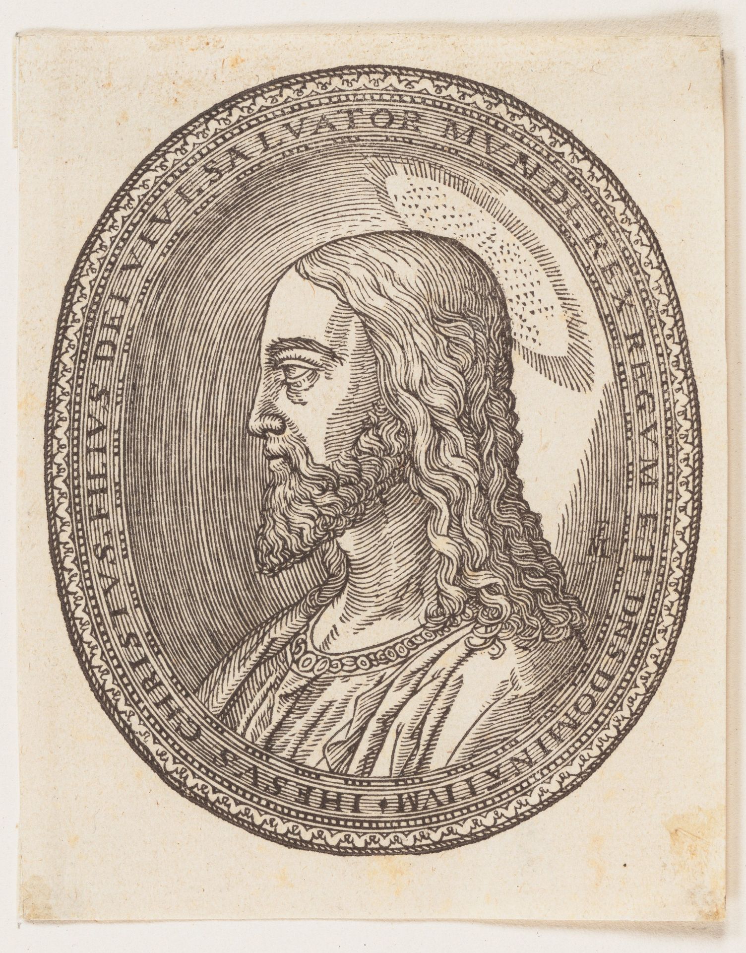 Christ, left profile by Melchior Lorck