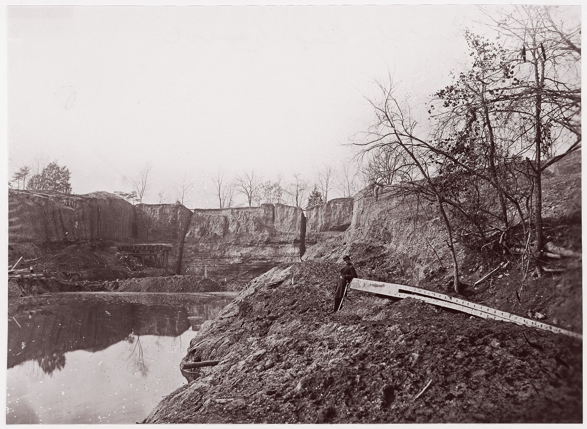 [Dutch Gap Canal, James River, Virginia] by Andrew Joseph Russell