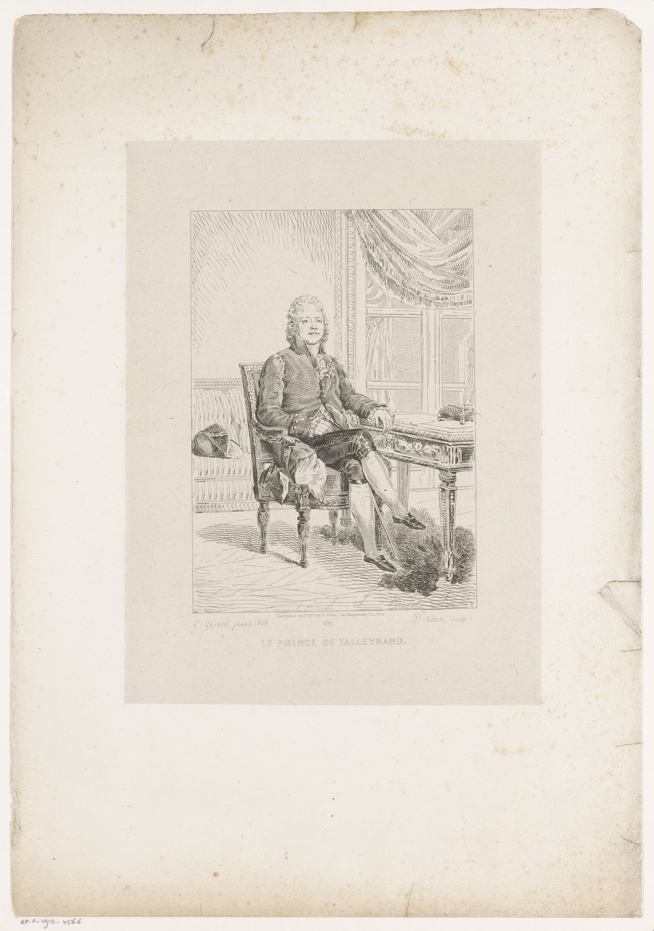 Portret van Charles-Maurice de Talleyrand by Pierre Michel Adam