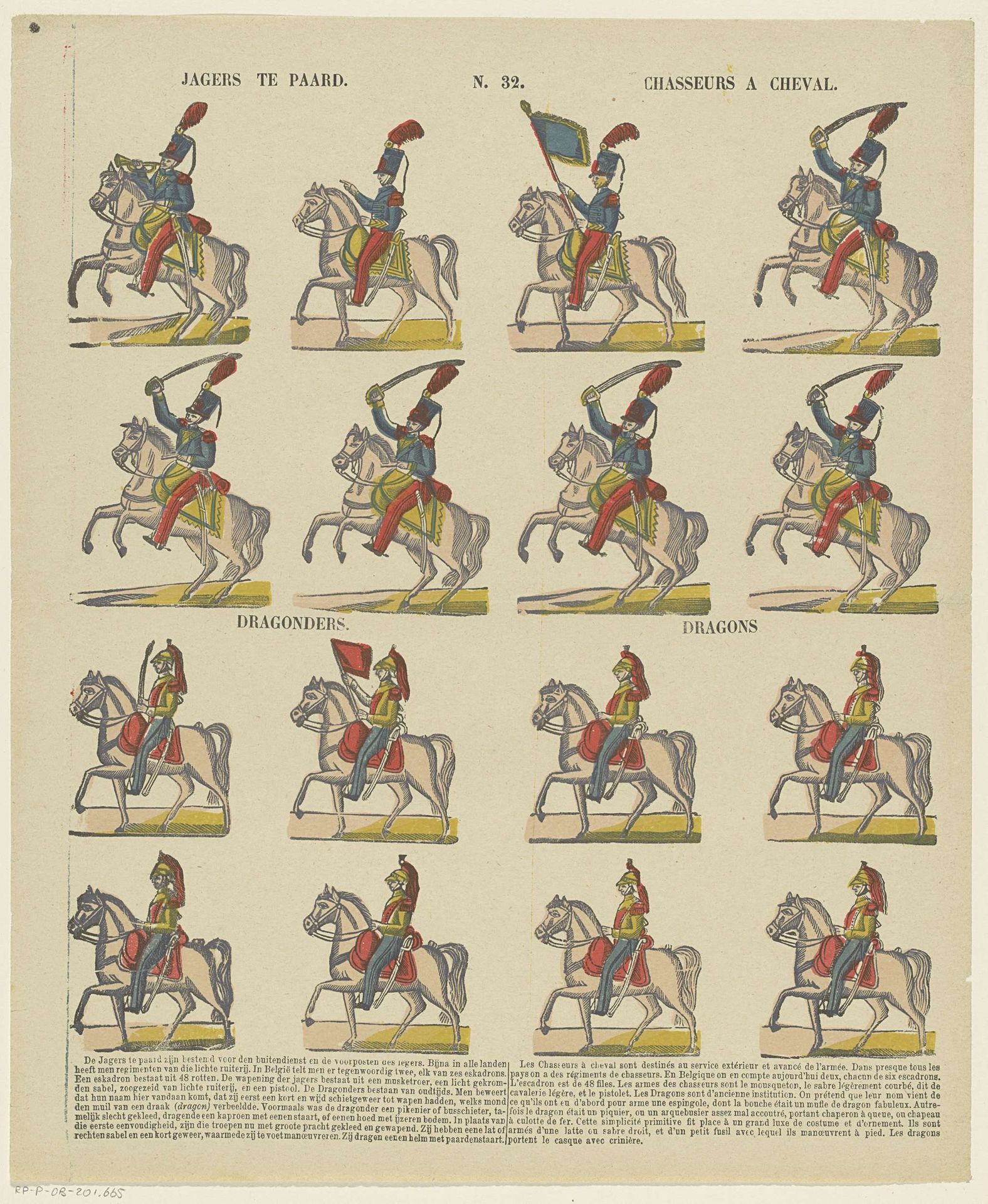 Jagers te paard / Chausseurs a cheval / Dragonders / Dragons by Brepols & Dierckx zoon