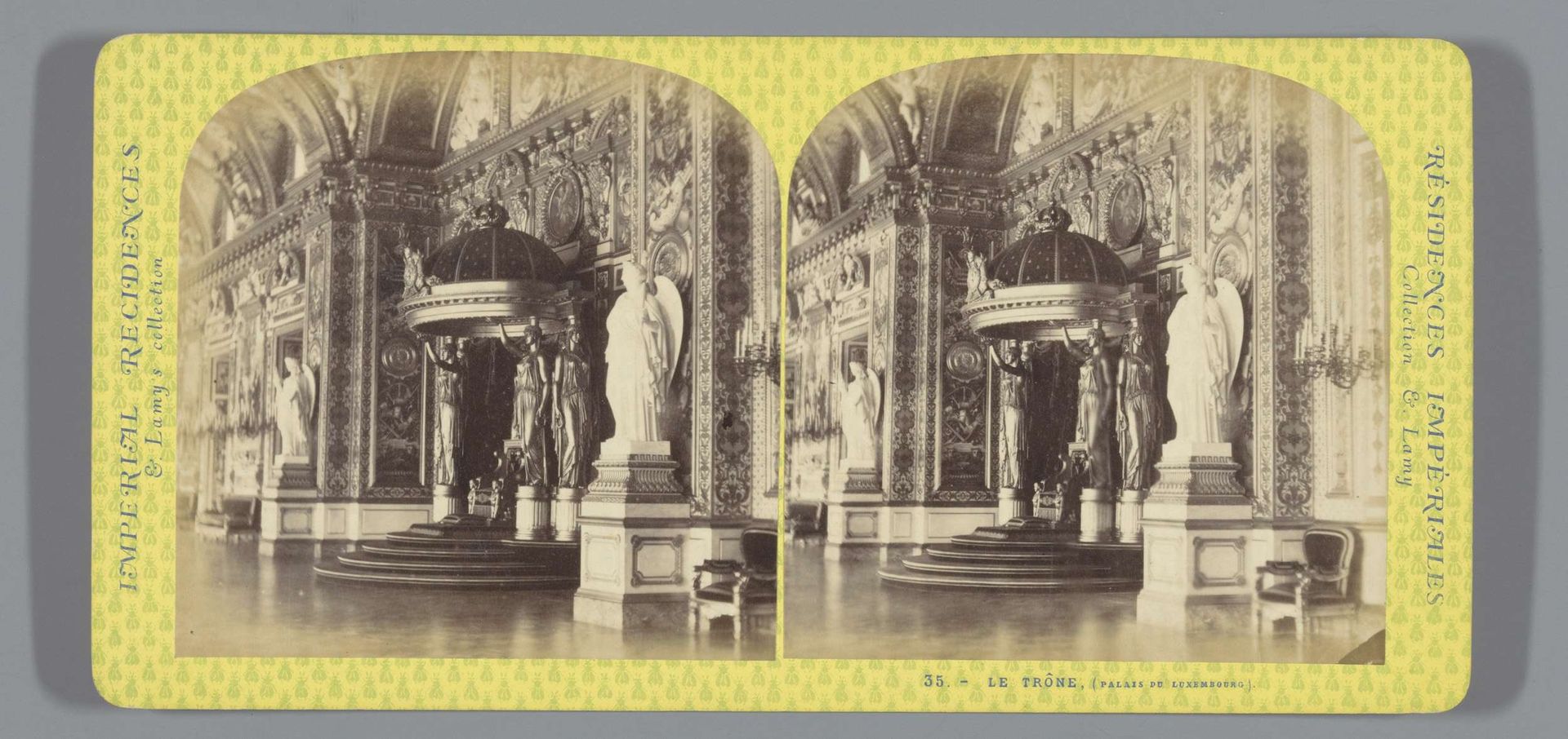 Troon in het Palais du Luxembourg te Parijs by Ernest Eléonor Pierre Lamy