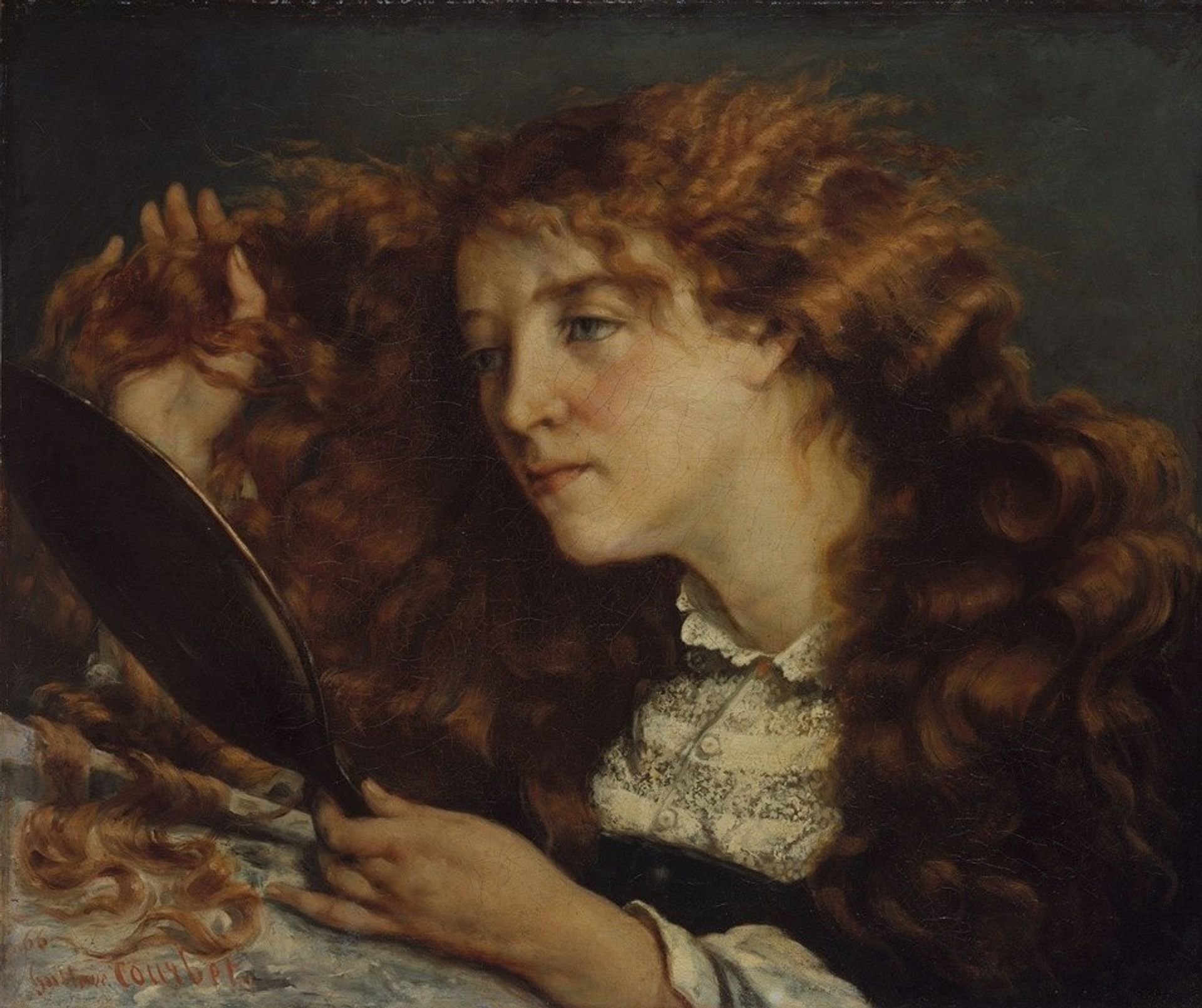 Jo, La Belle Irlandaise by Gustave Courbet