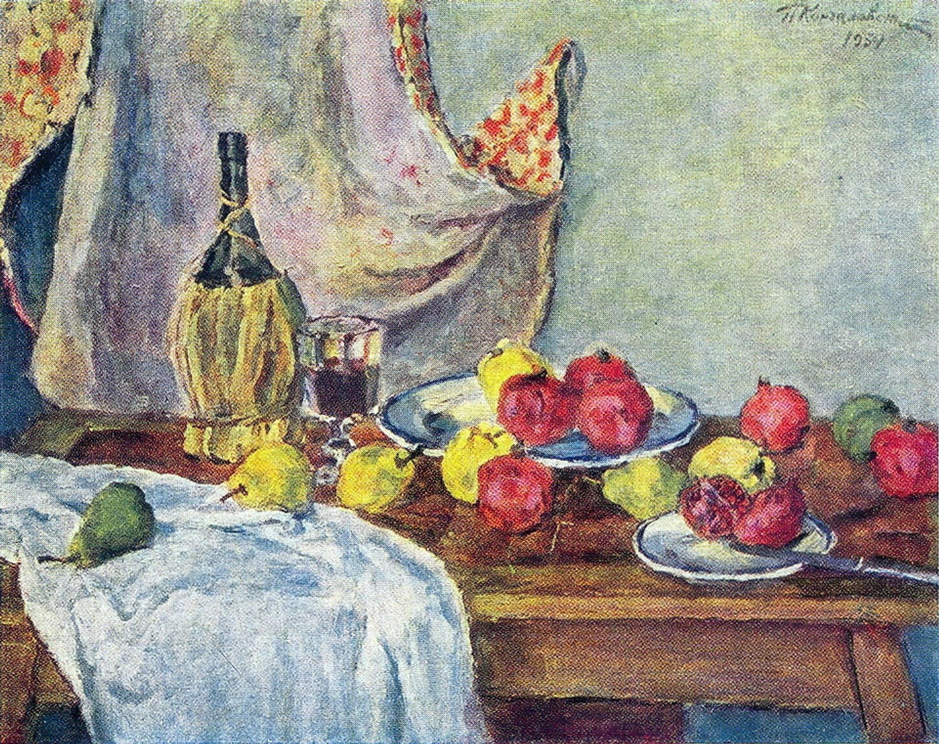 Still Life. Grenades. by Pyotr Konchalovsky