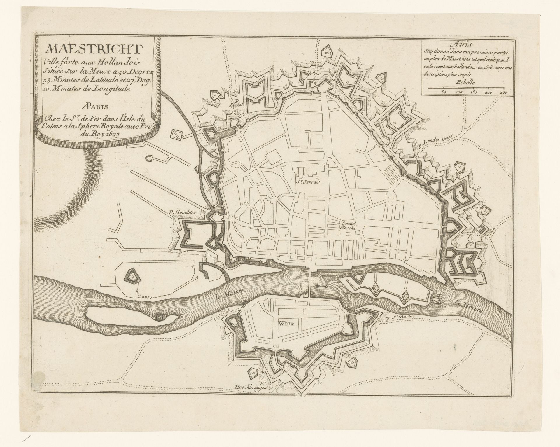 Plattegrond van Maastricht by Anonymous