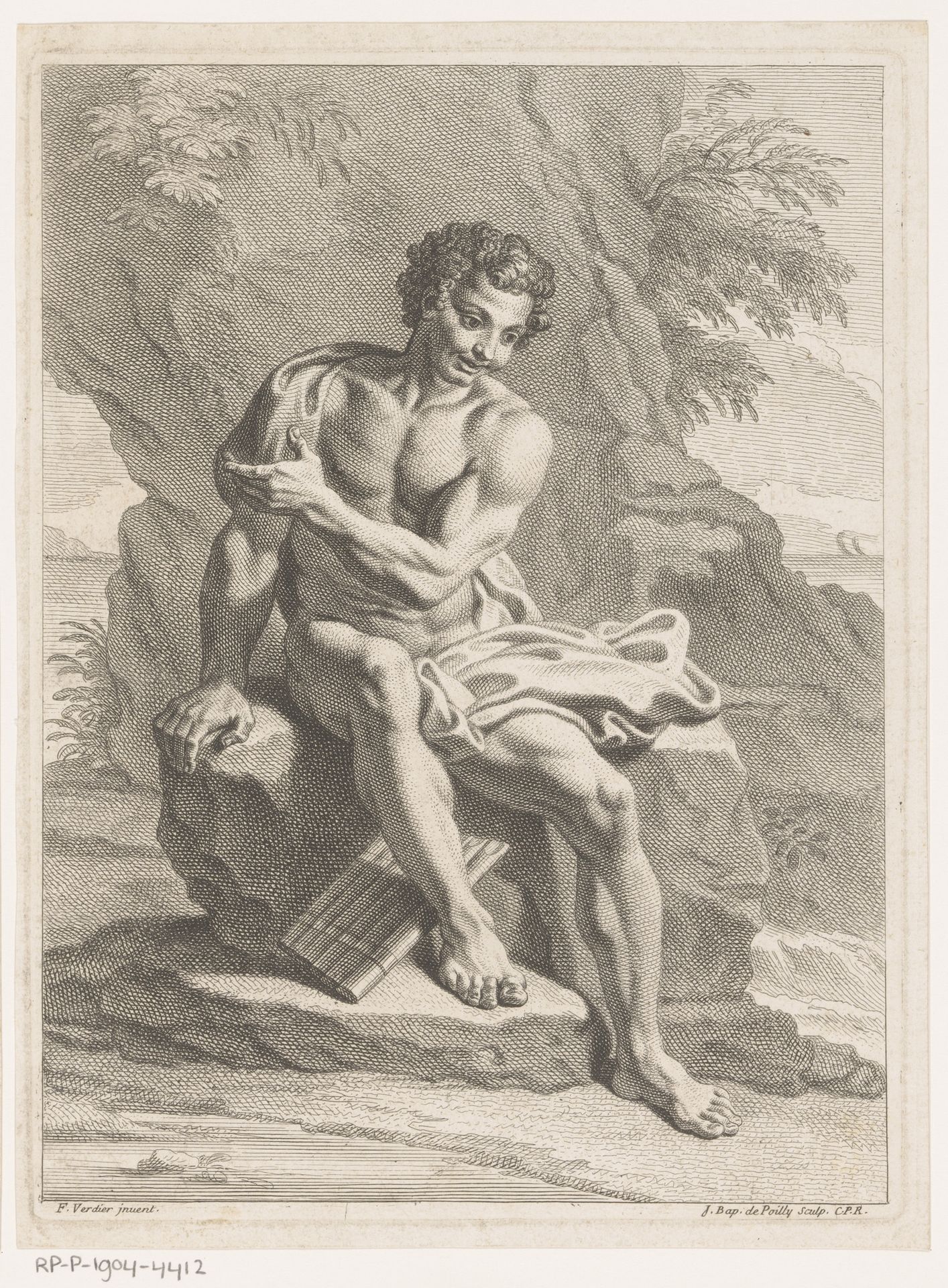Jonge man met panfluit by Jean-Baptiste de Poilly