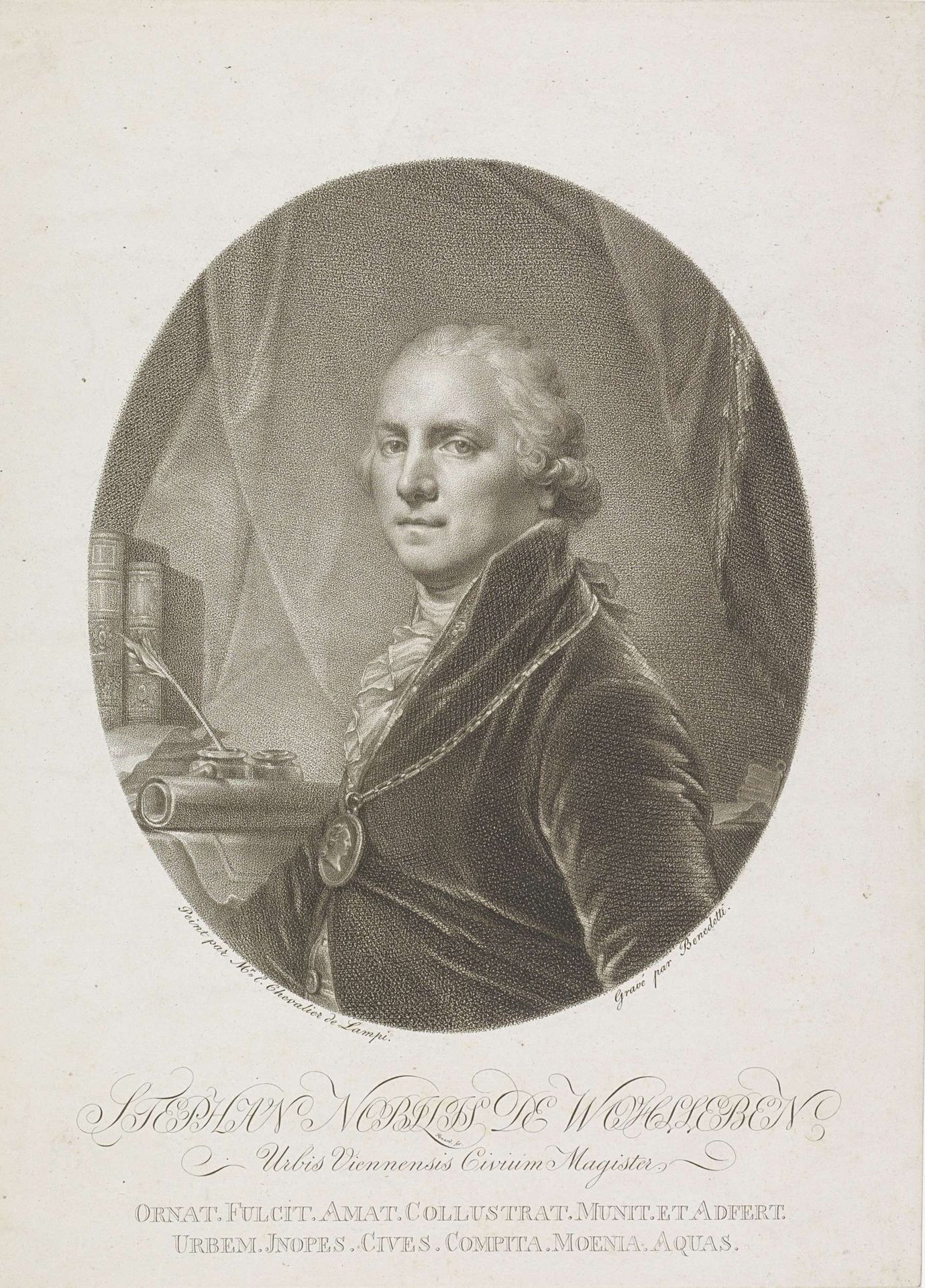 Portret van Stephan Edler von Wohlleben by Tommaso Benedetti