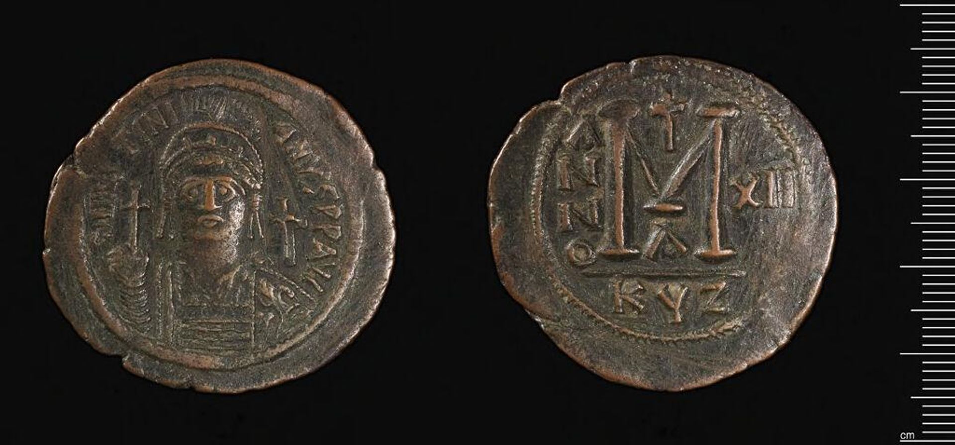 Coin of Justinian I by Justinian I