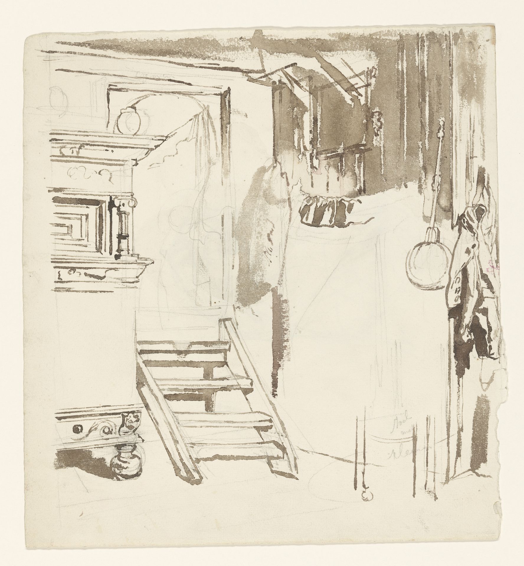 Boereninterieur by August Allebé