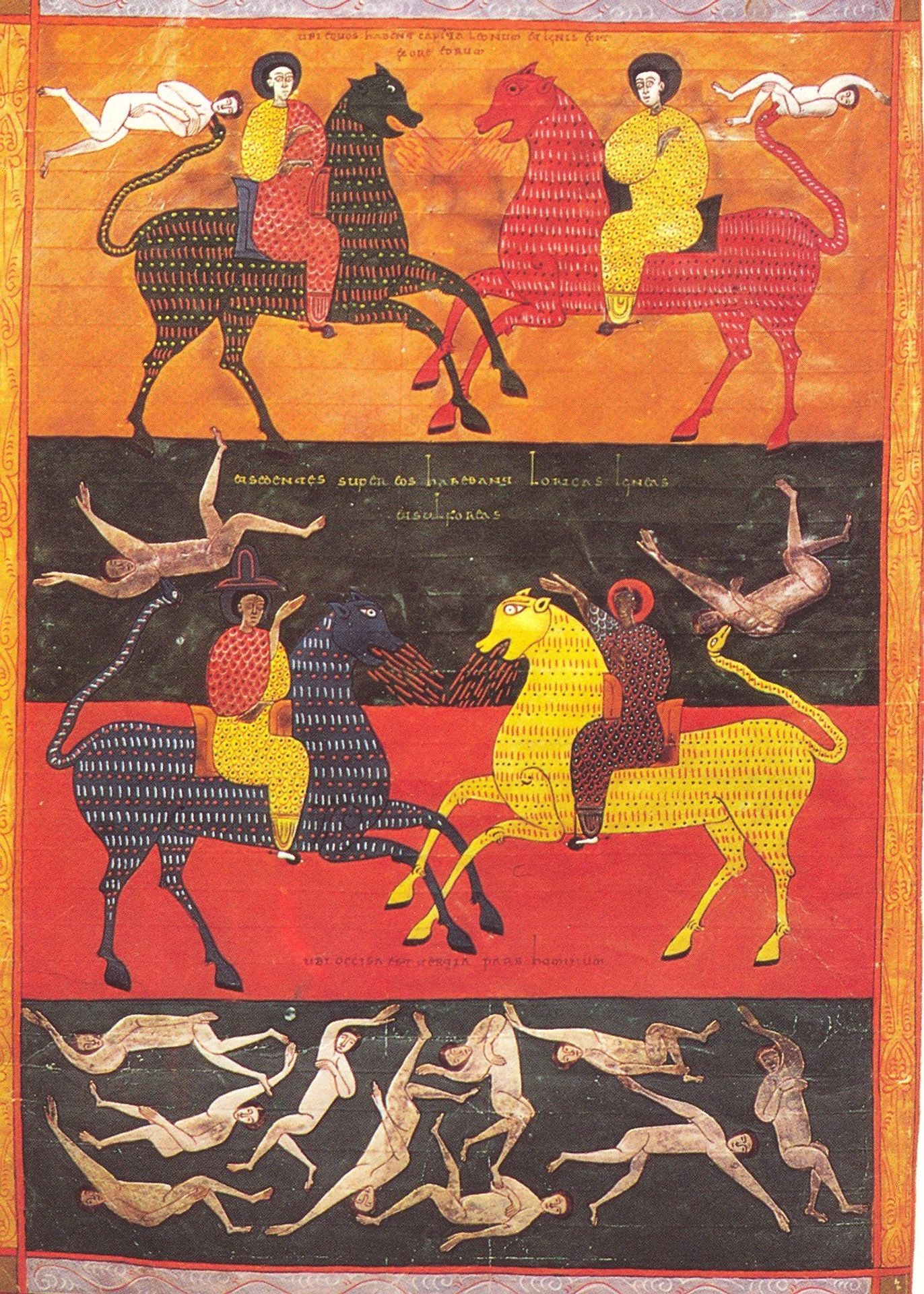 La sixième Trompette. Les myriades de Cavaliers tuant les Hommes. Apoc. IX by Facundus