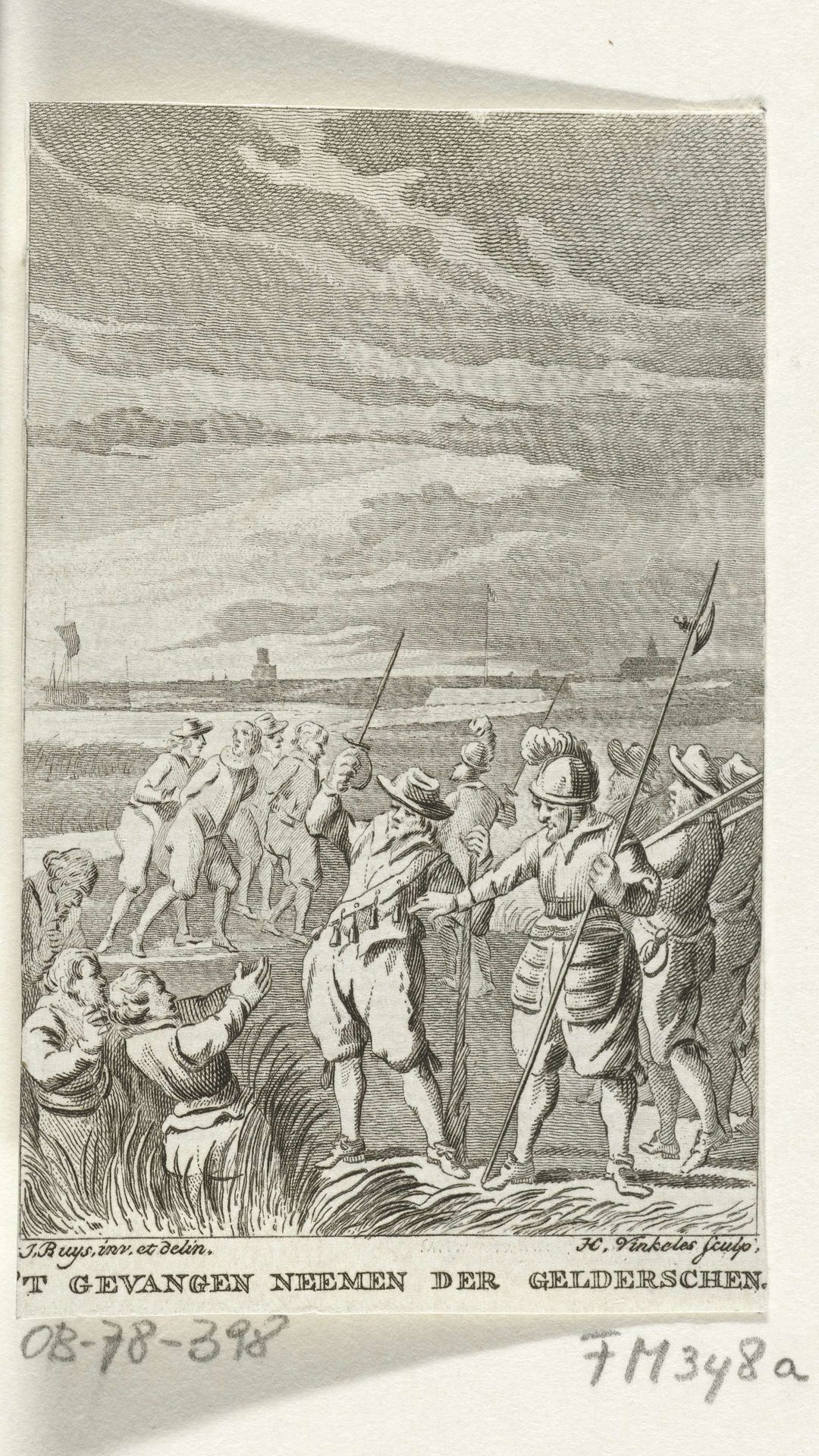 Gevangenneming van Gelderse soldaten, 1507 by Reinier Vinkeles