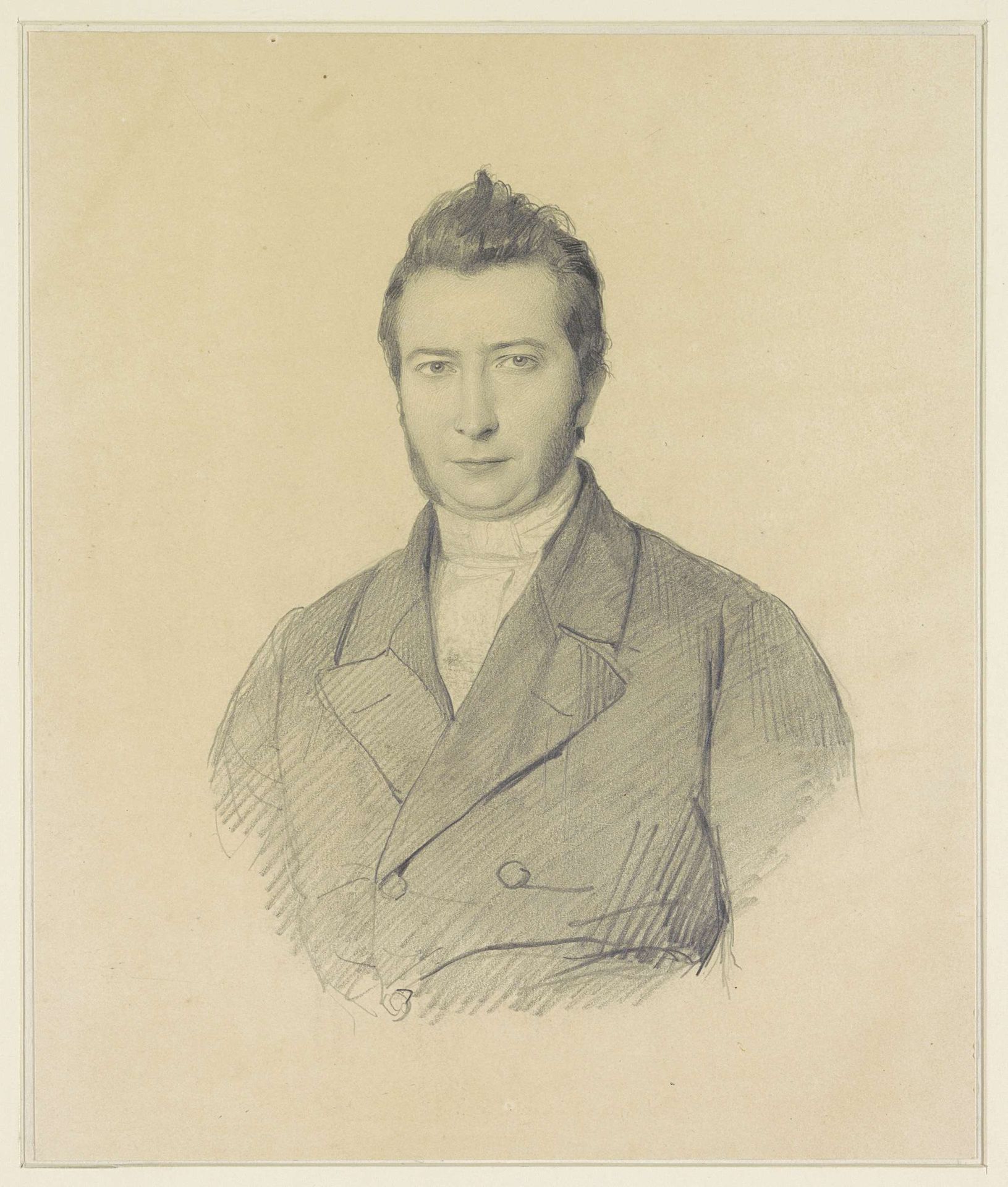 Portret van de schrijver Jan Jacob Lodewijk ten Kate by Gerhardus Fredericus Eilbracht
