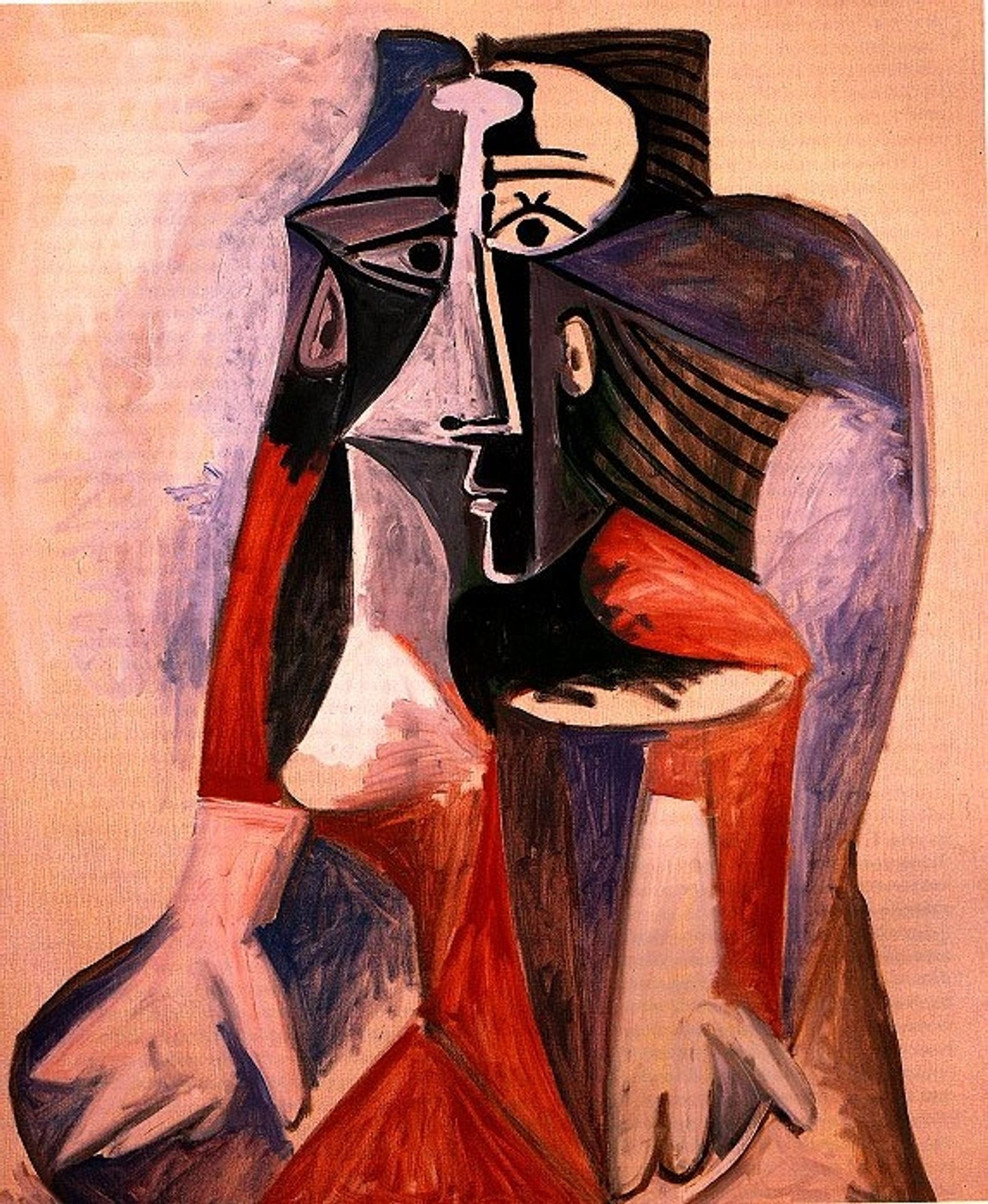 Seated woman (Jacqueline) by Pablo Picasso