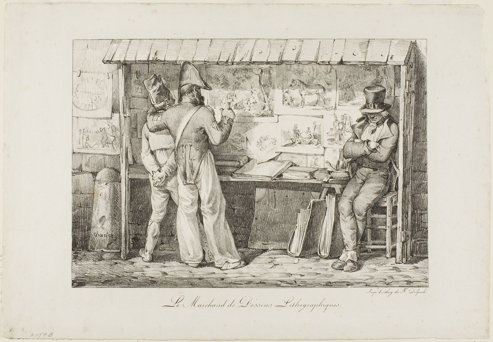 The Lithograph Seller by Nicolas Toussaint Charlet