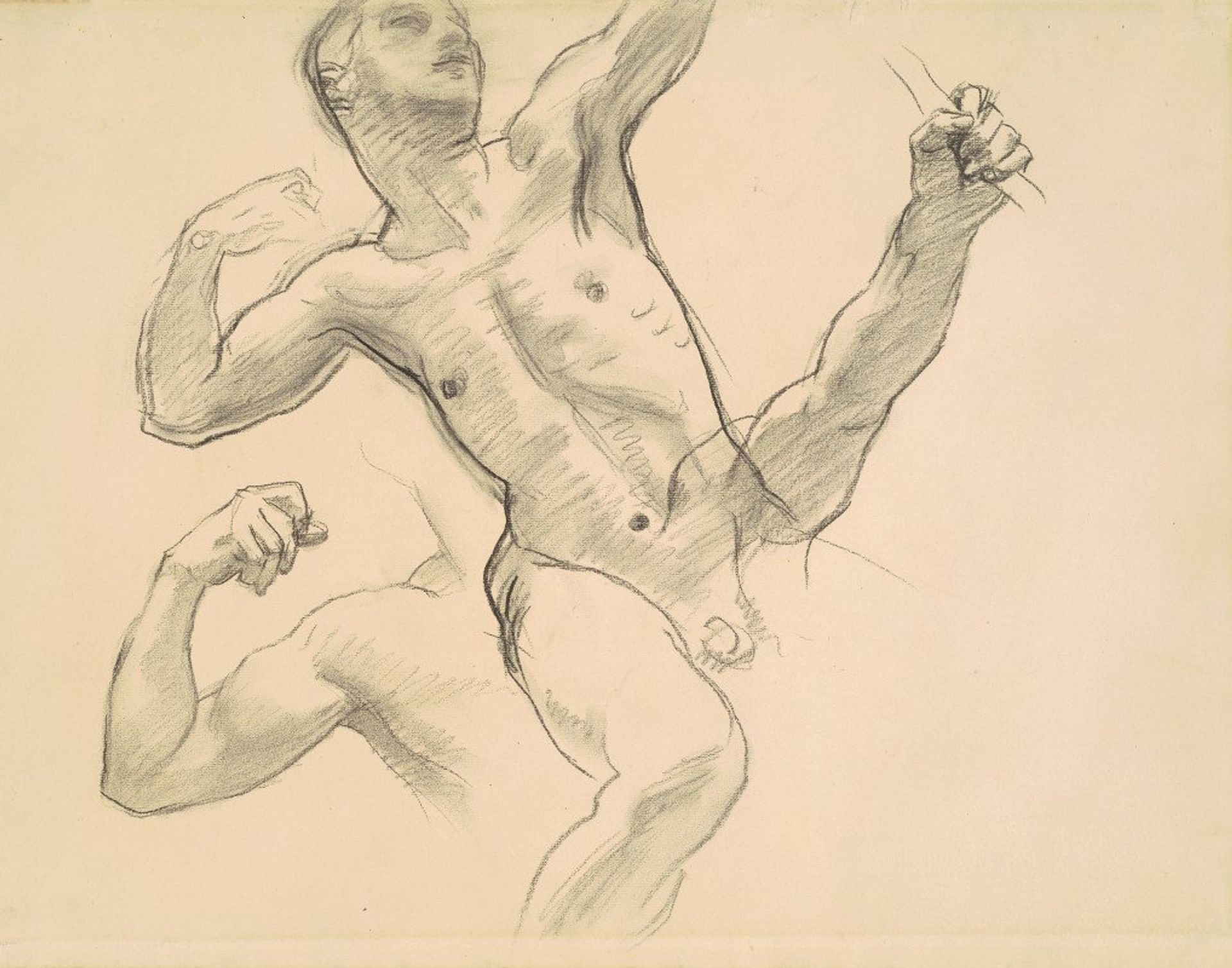 Studies of Achilles for ‘Chiron and Achilles’ by John Singer Sargent