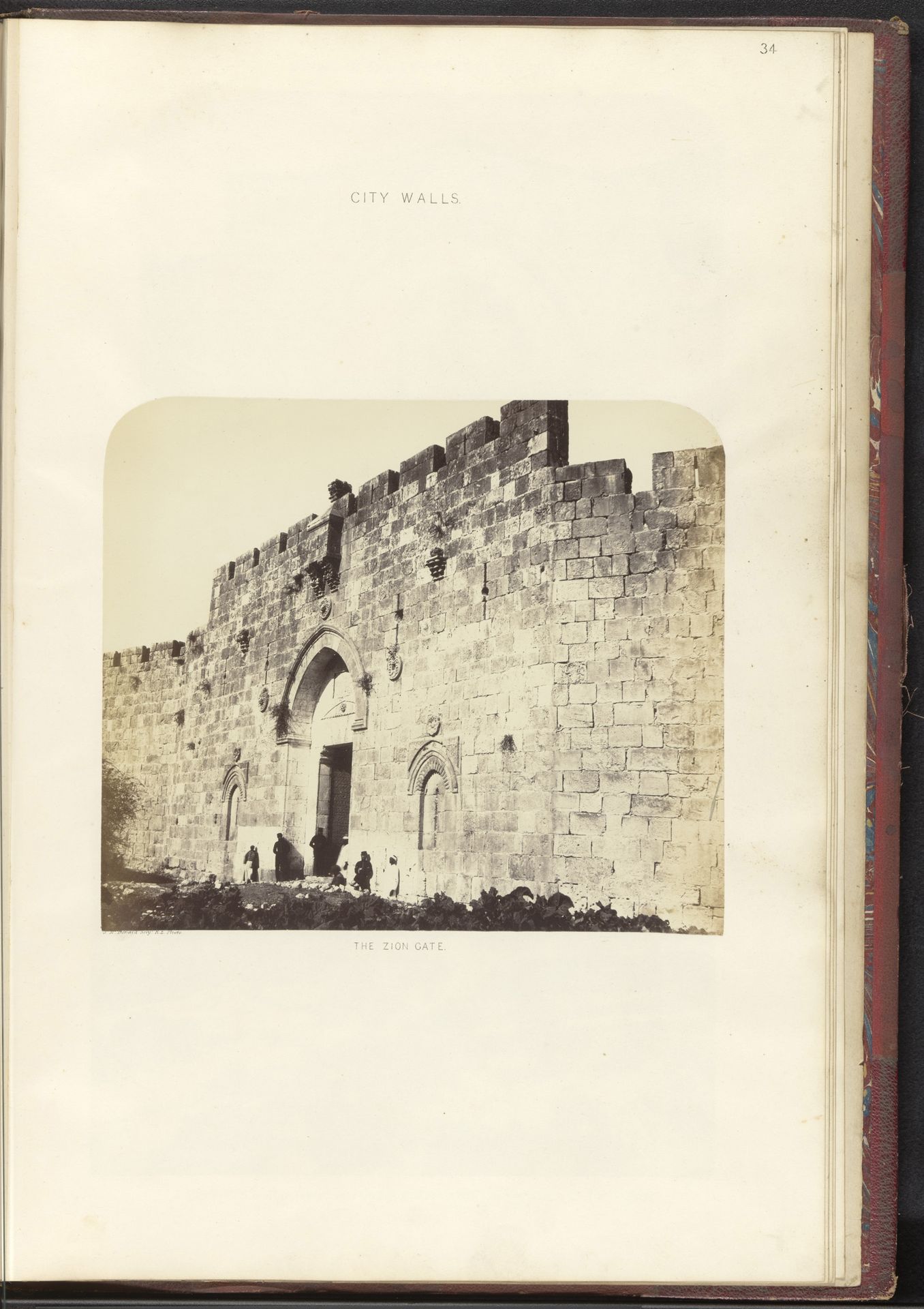 Gezicht op de Zionpoort in Jeruzalem by James McDonald
