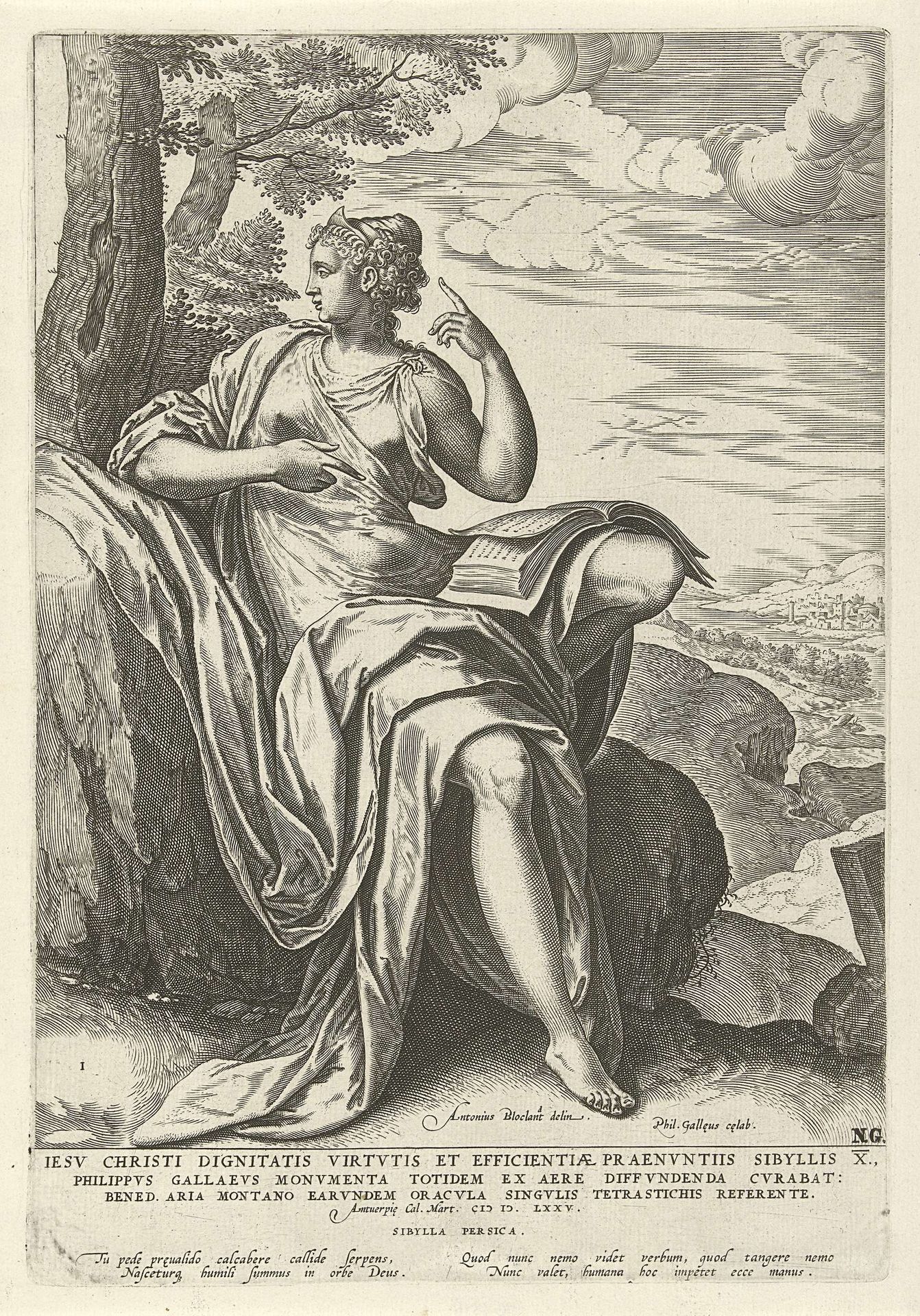 Perzische Sibille by Philips Galle
