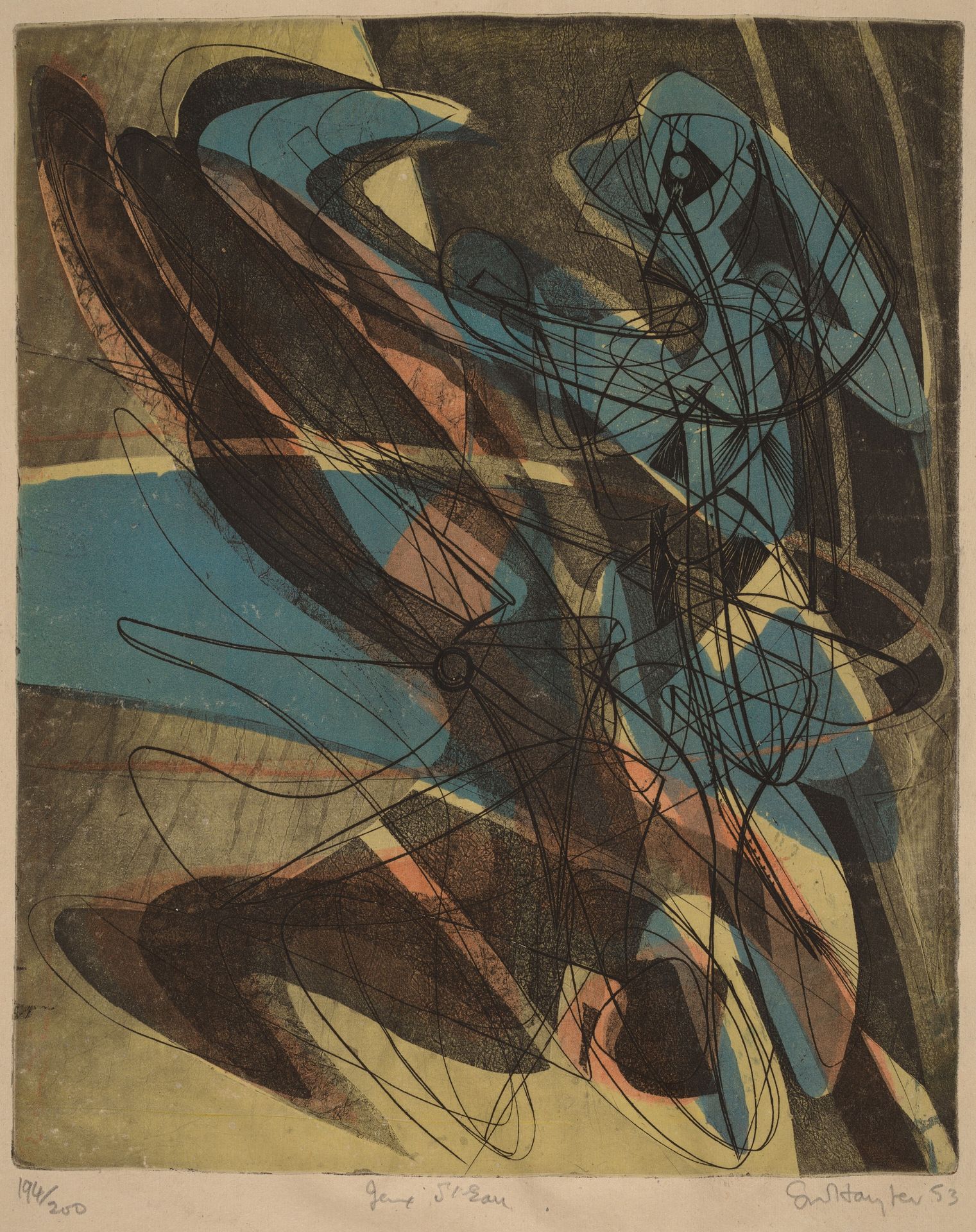 Jeux d'eau (Water Play) by Stanley William Hayter