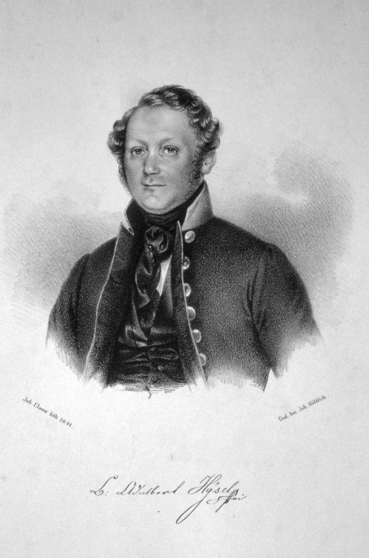 The lieutenant Adalbert Hysel by Johann Baptist Clarot
