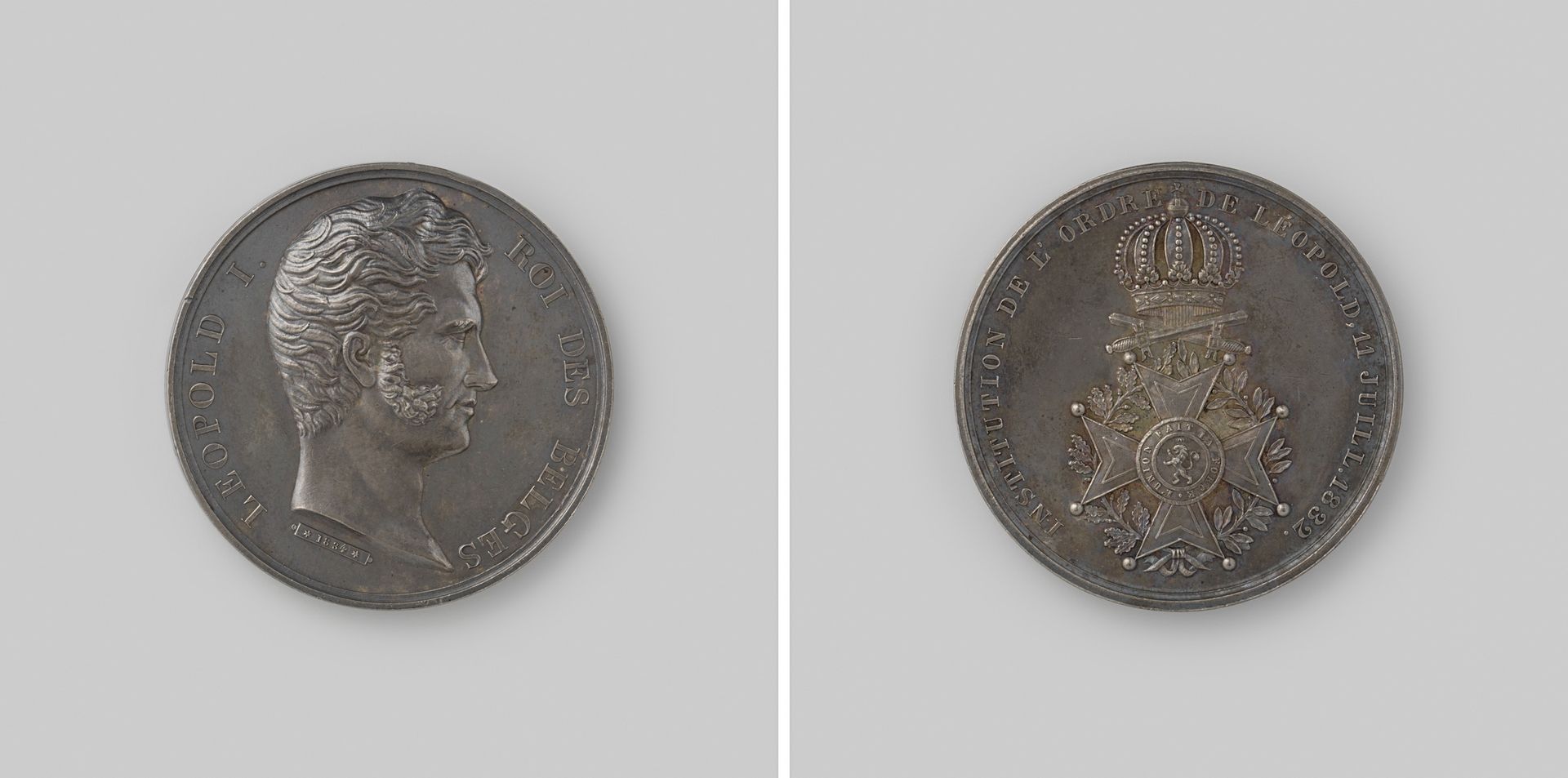 Instelling van de Leopold Orde, ter ere van Leopold I, koning der Belgen by M. Borrel