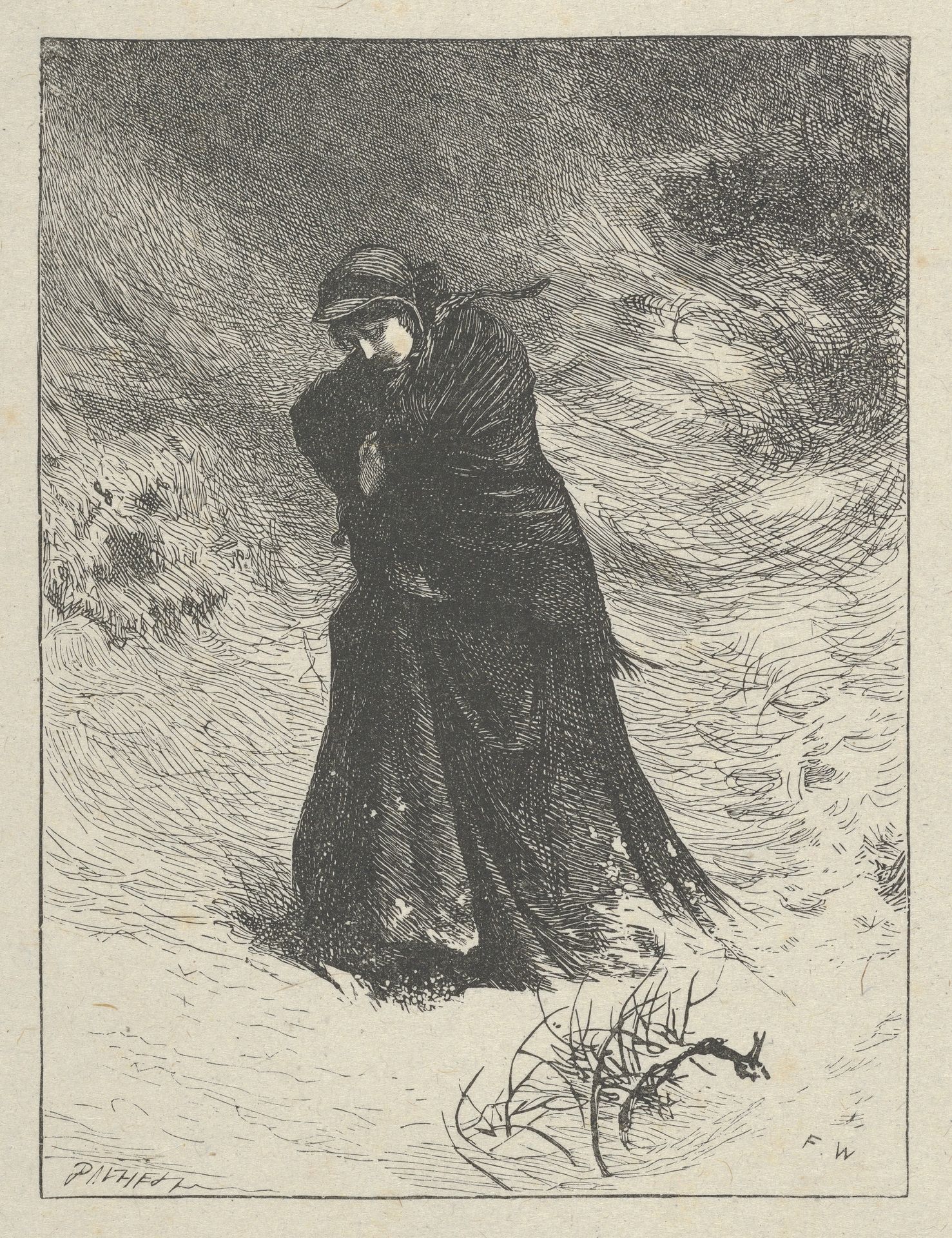 Love in Death, for "Good Words" by Frederick Walker
