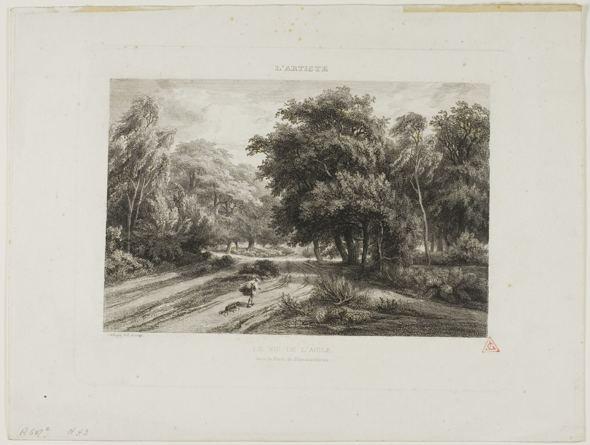 The Eagle's Nest in the Forest of Fontainebleau by Charles François Daubigny
