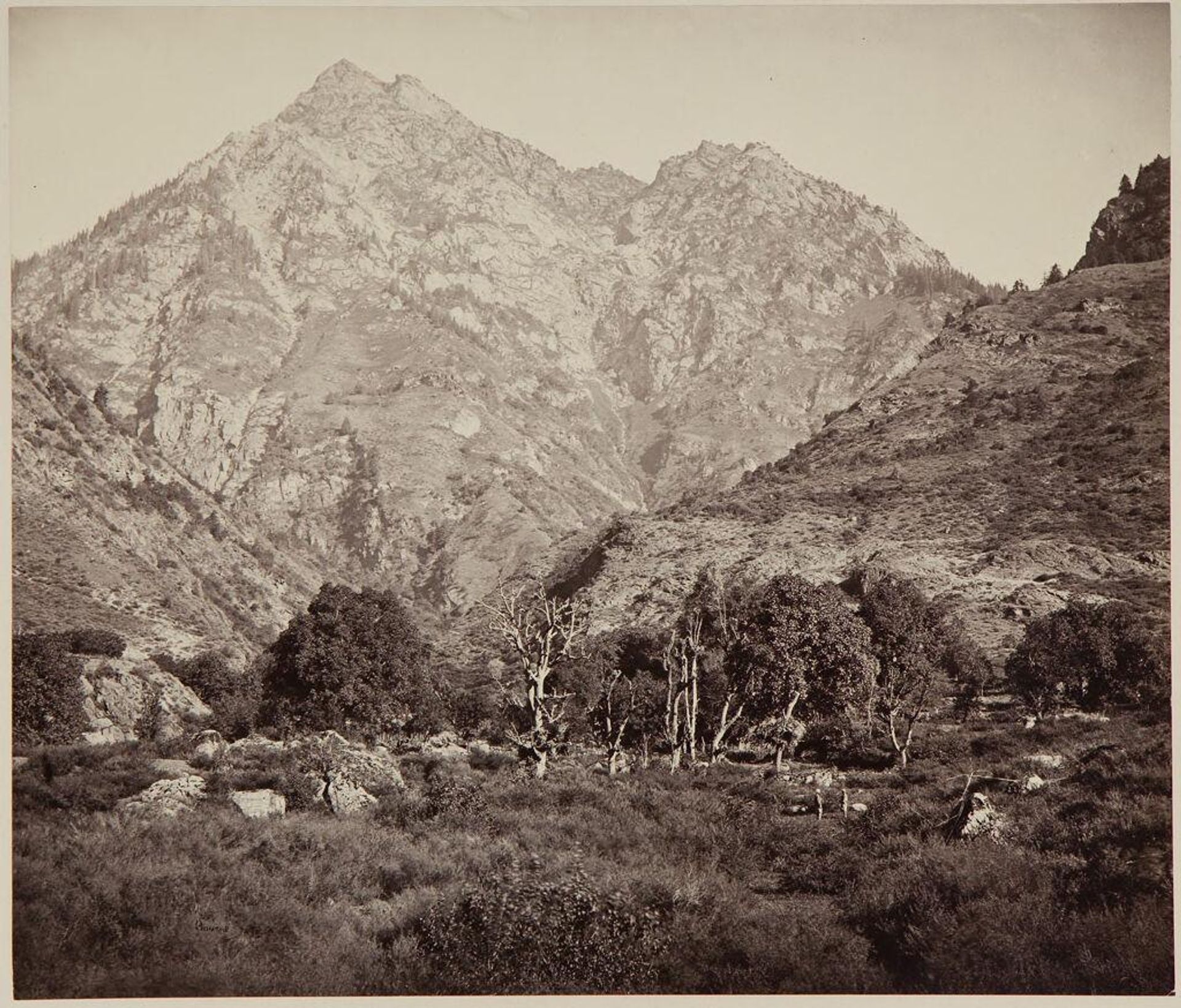 Scinde Valley, Village of Goond by Samuel Bourne