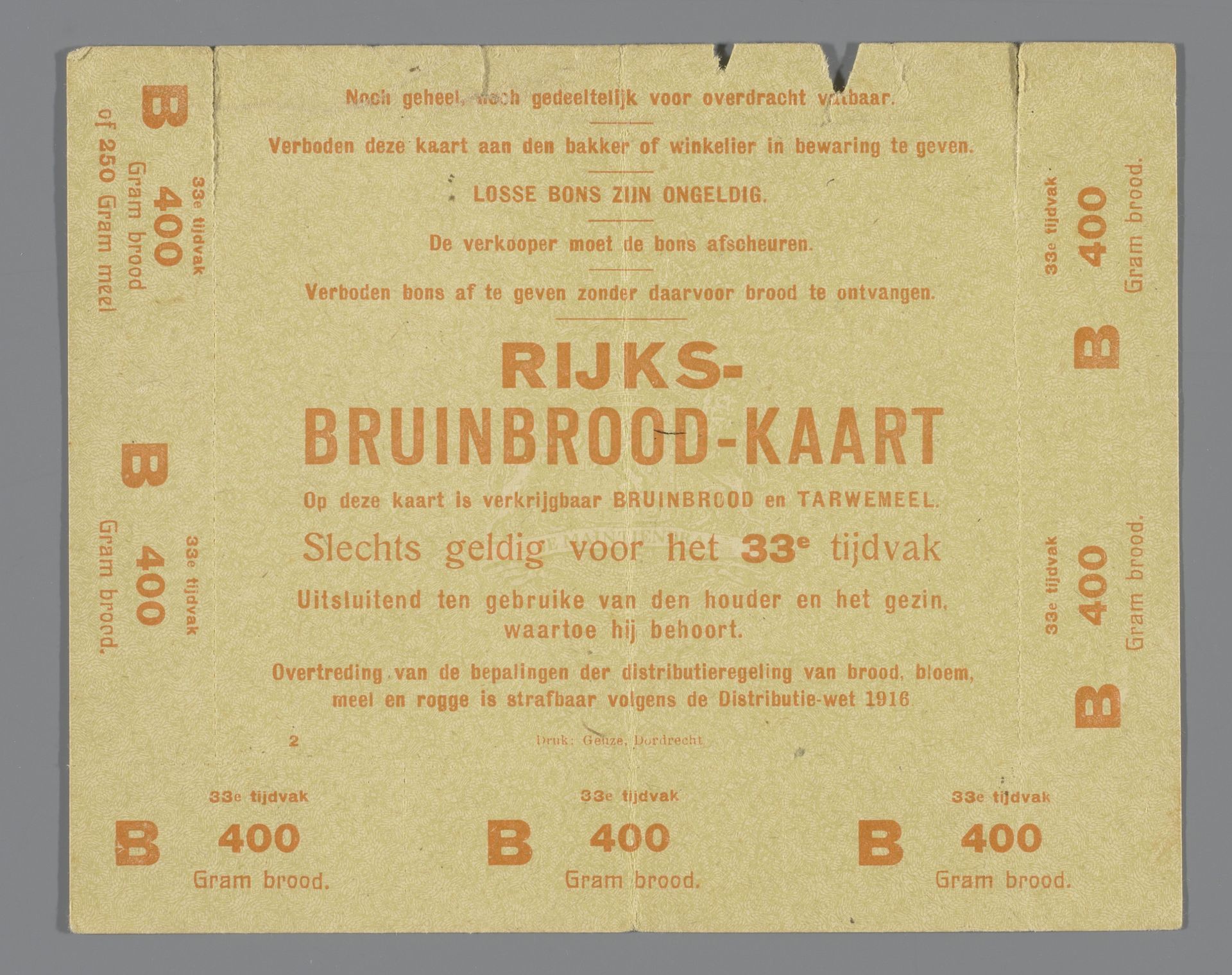 Rijksbruinbrood-kaart by Geuze & Co