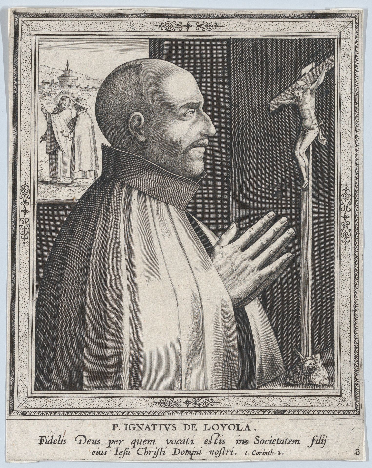St. Ignatius of Loyola, from the series Male Founders of Religious Orders by Philips Galle
