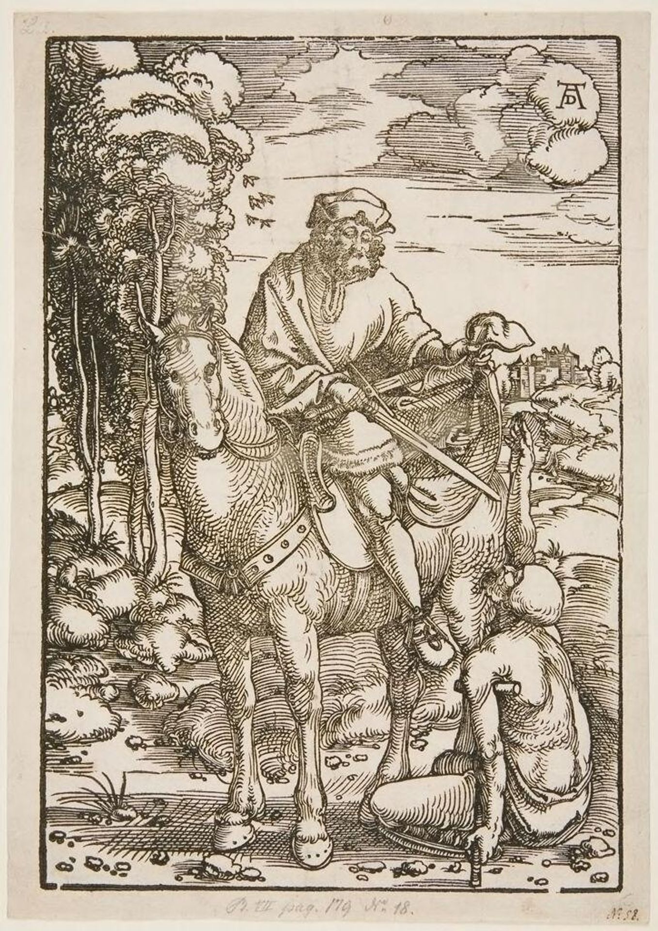 Saint Martin and the Beggar by Hans Baldung