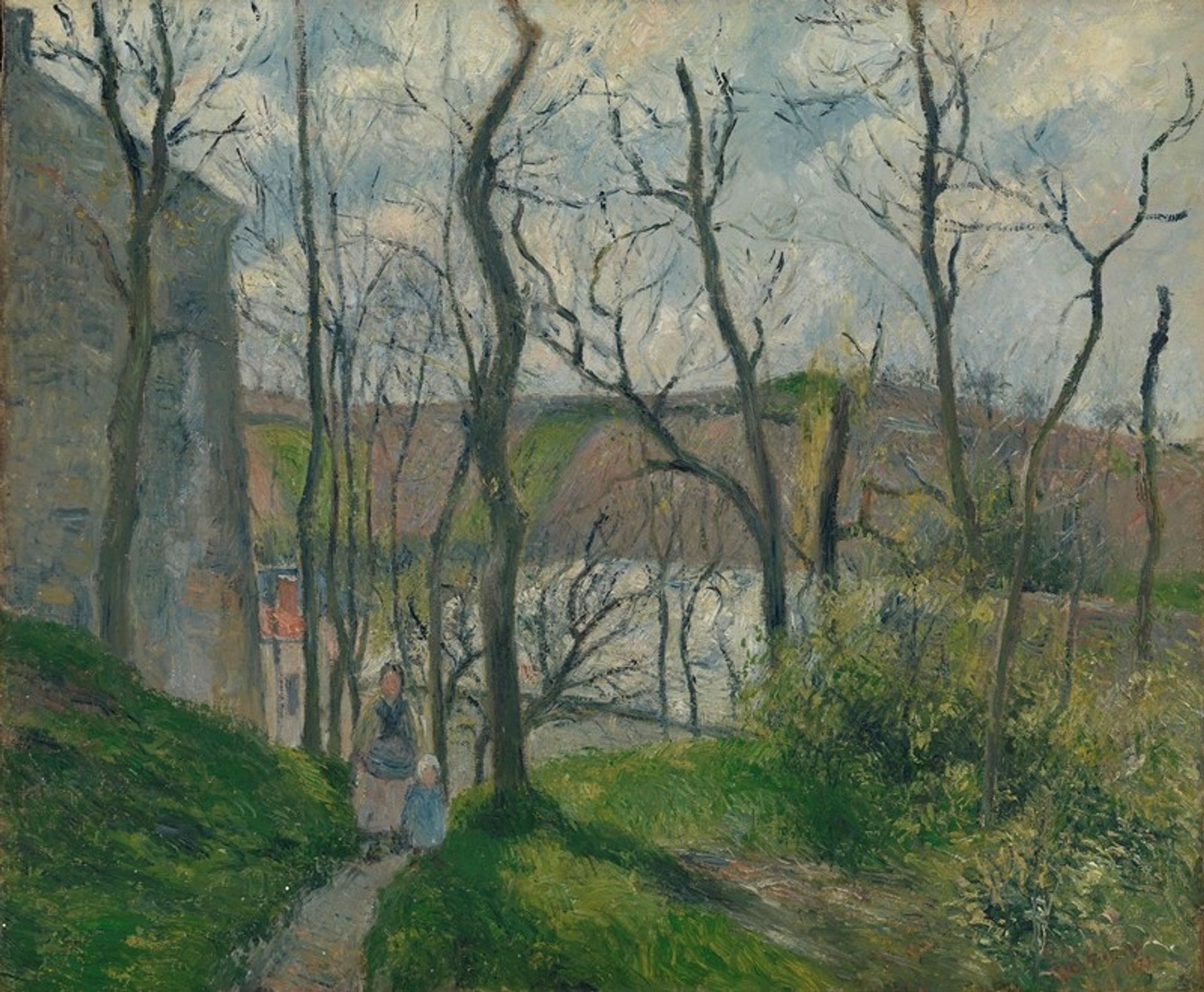 The ‘Royal Palace’ at the Hermitage, Pontoise by Camille Pissarro