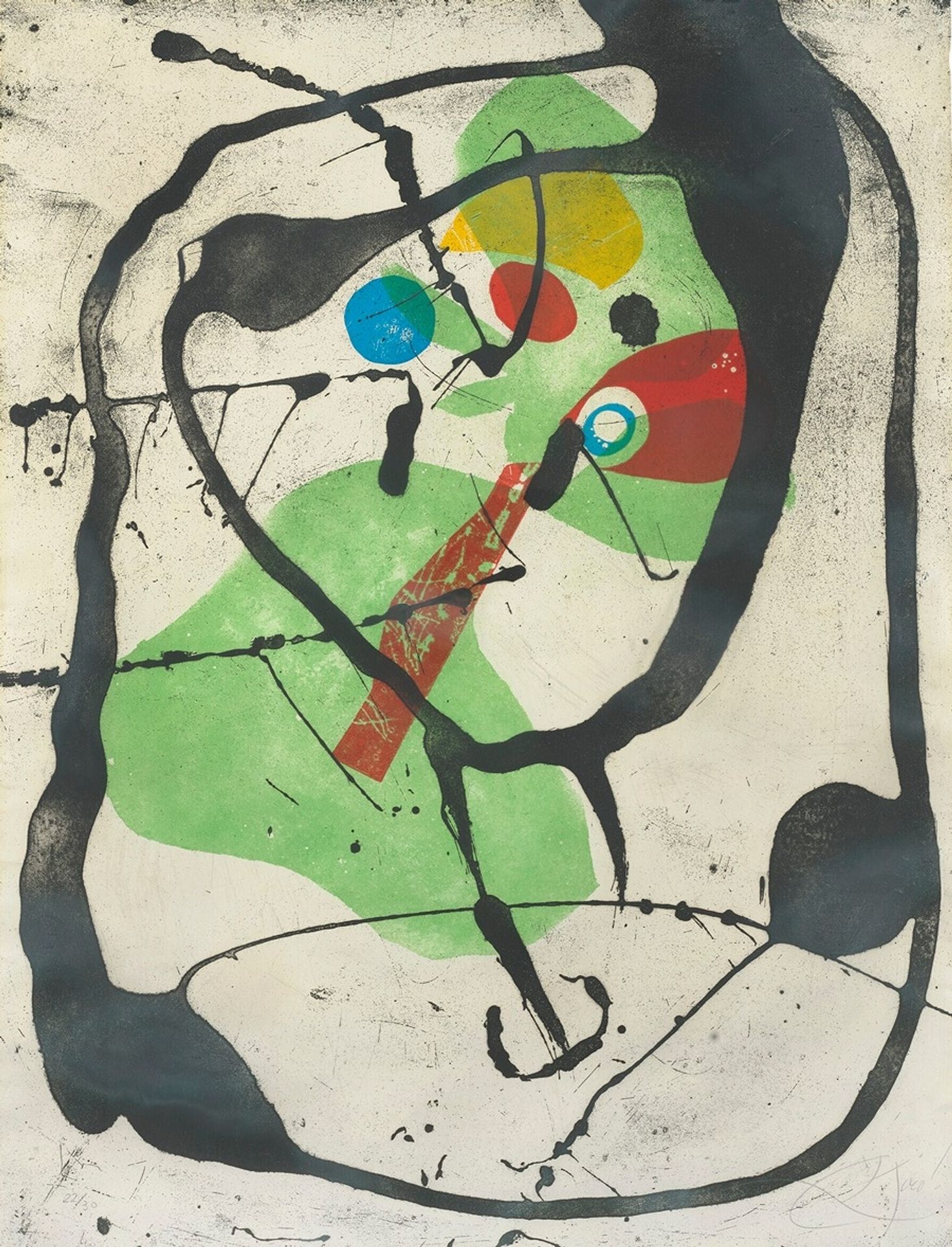 Grands Rupestres III by Joan Miró