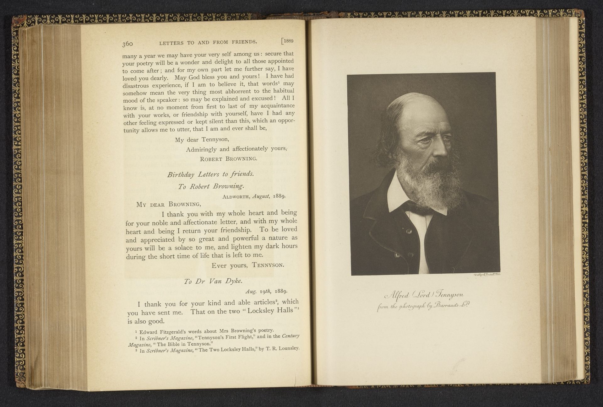 Alfred (Lord) Tennyson by Herbert Rose Barraud