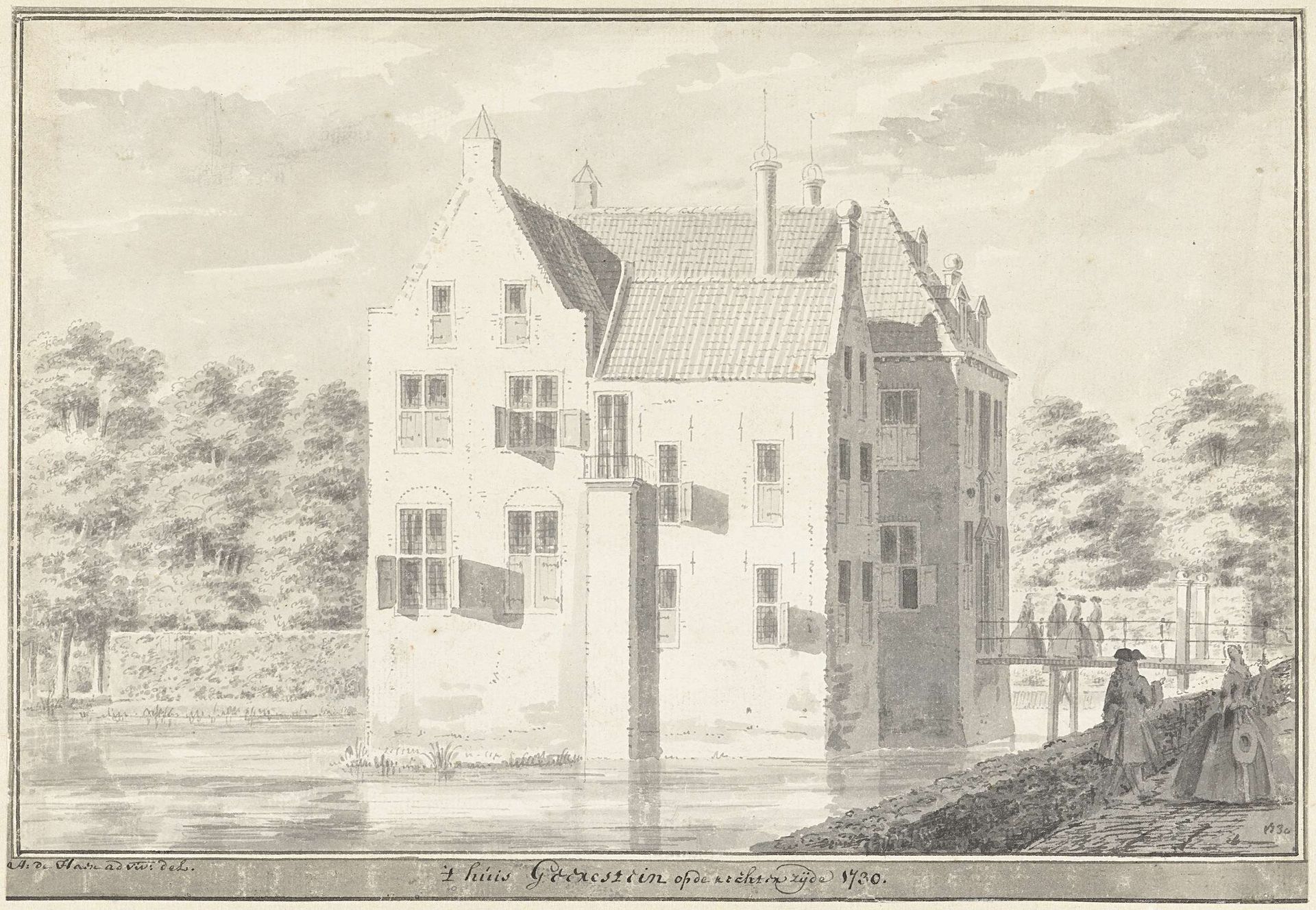 Het kasteel Geerestein by Abraham de (II) Haen