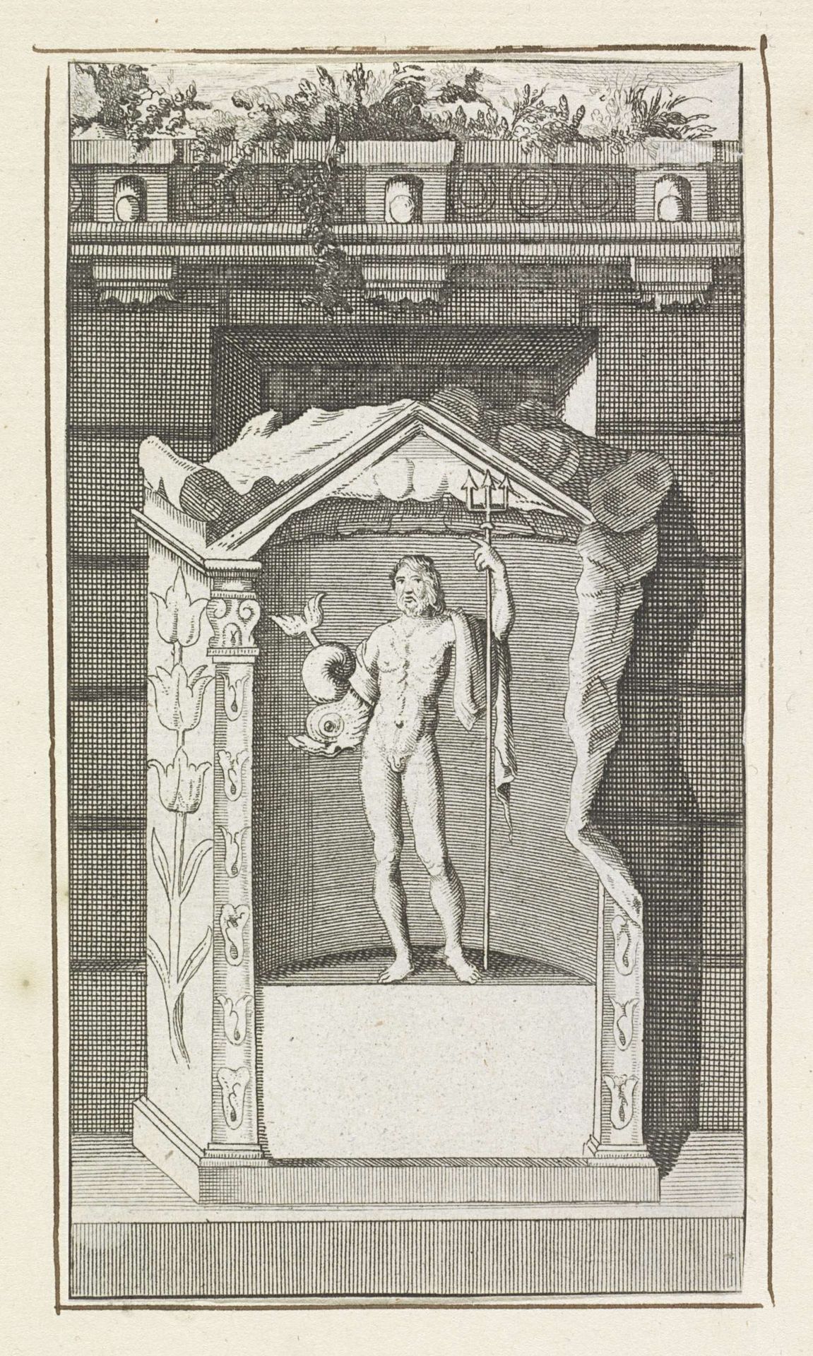 Neptunus-altaar gevonden bij Domburg op Walcheren by Anonymous