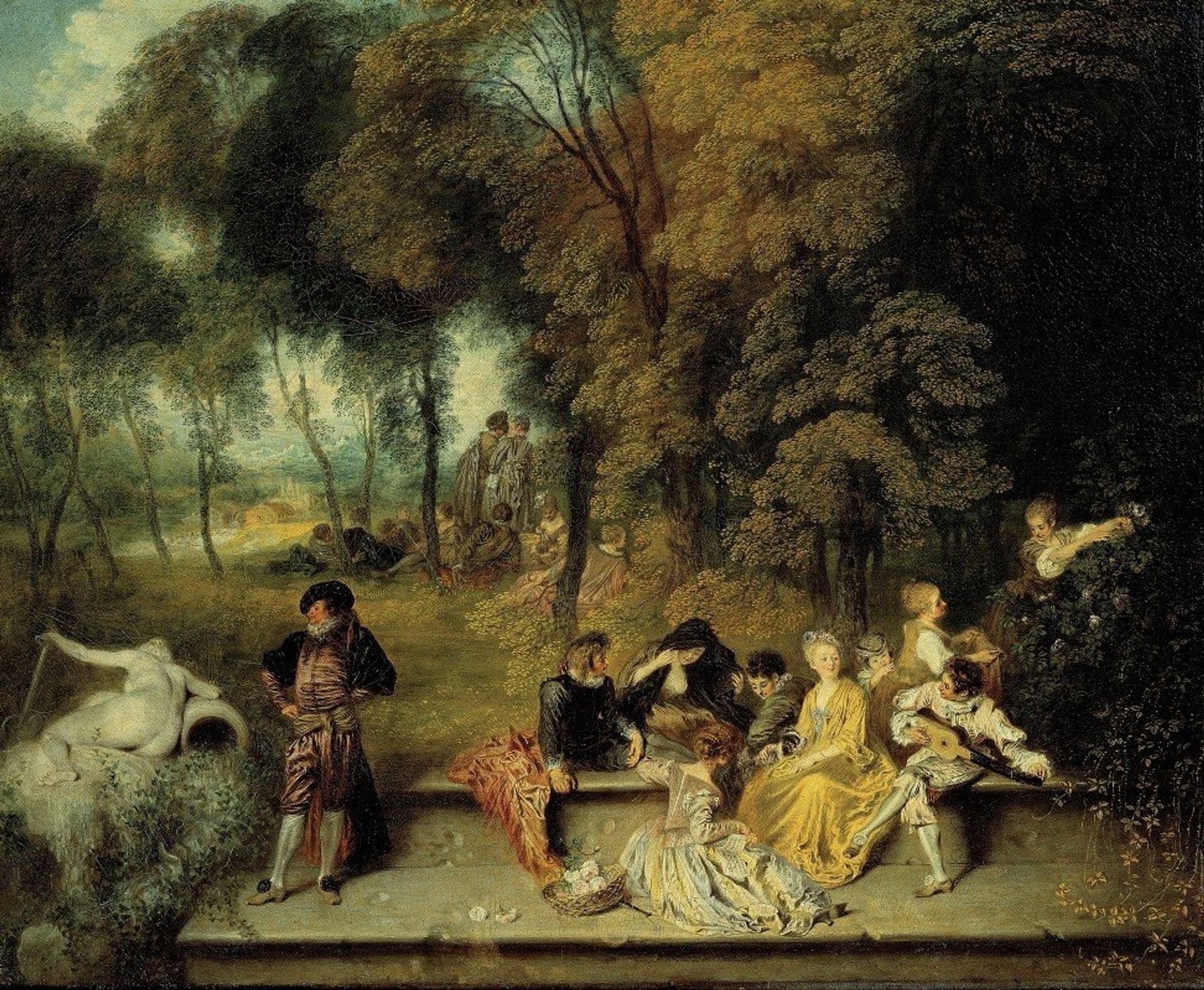 Pleasures of Love by Jean-Antoine Watteau