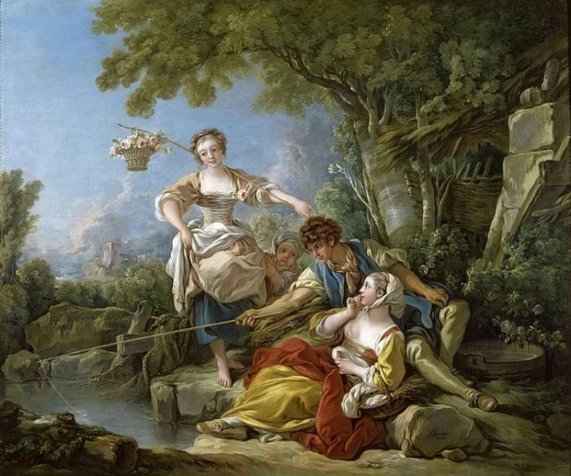 Fishing by Francois Boucher