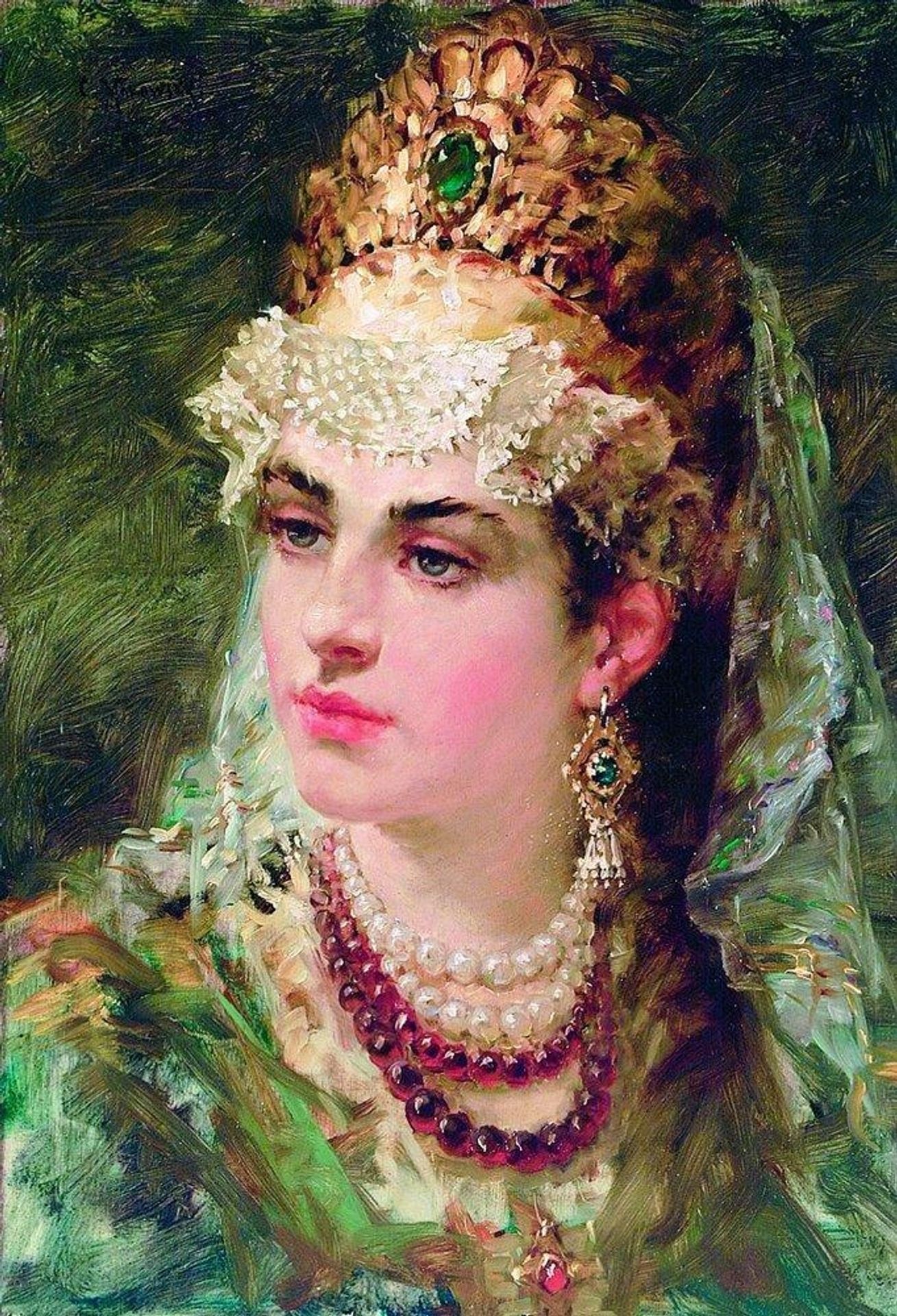 Boyaryshnya by Konstantin Egorovich Makovsky