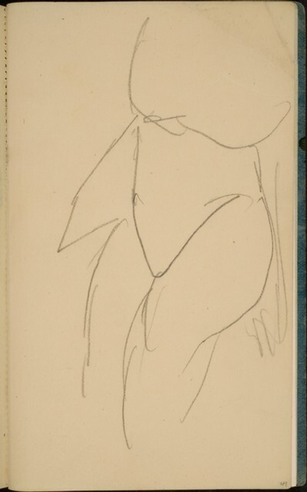 Initial Sketch [p. 49] by Max Beckmann