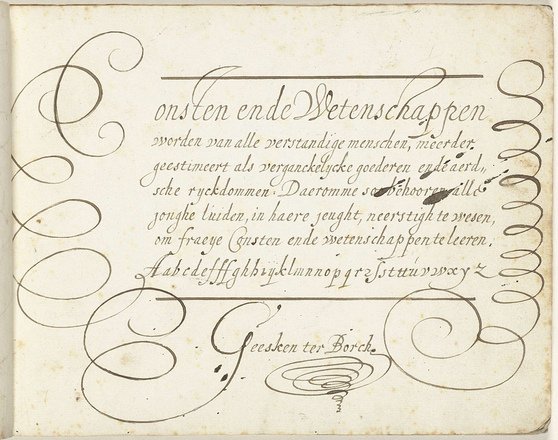 Bewering over kunst en wetenschap by Gesina ter Borch