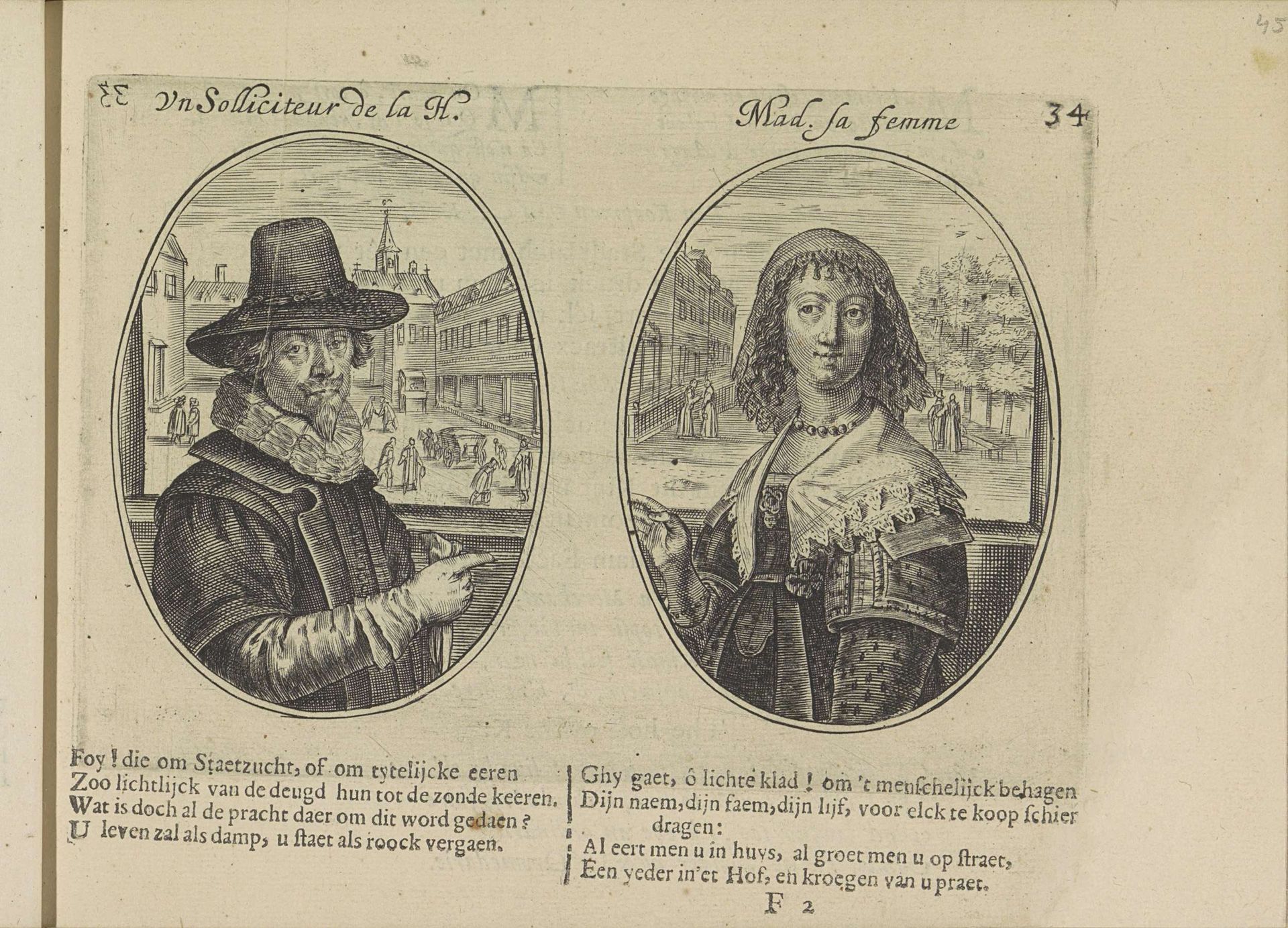 Solliciteur uit Den Haag en zijn vrouw by Crispijn van de (II) Passe